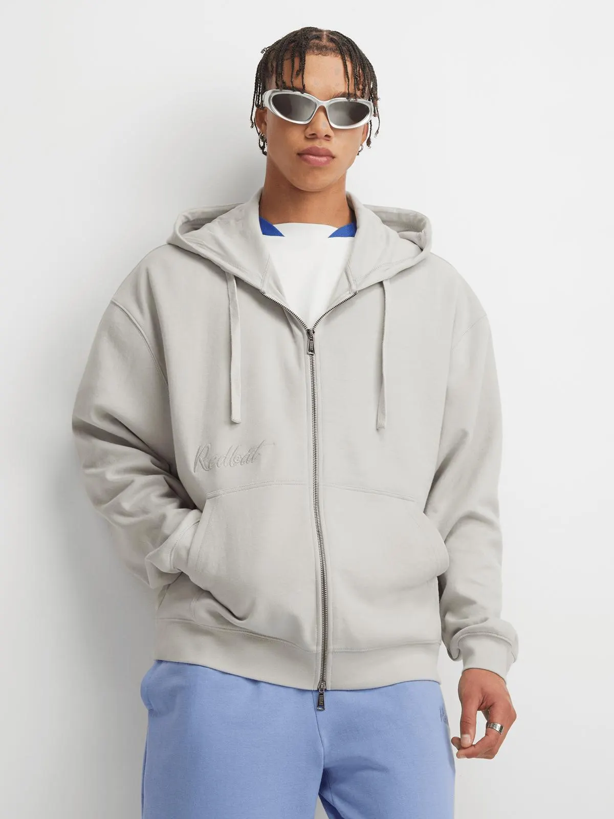 Redbat Classics Men's Grey Hoodie