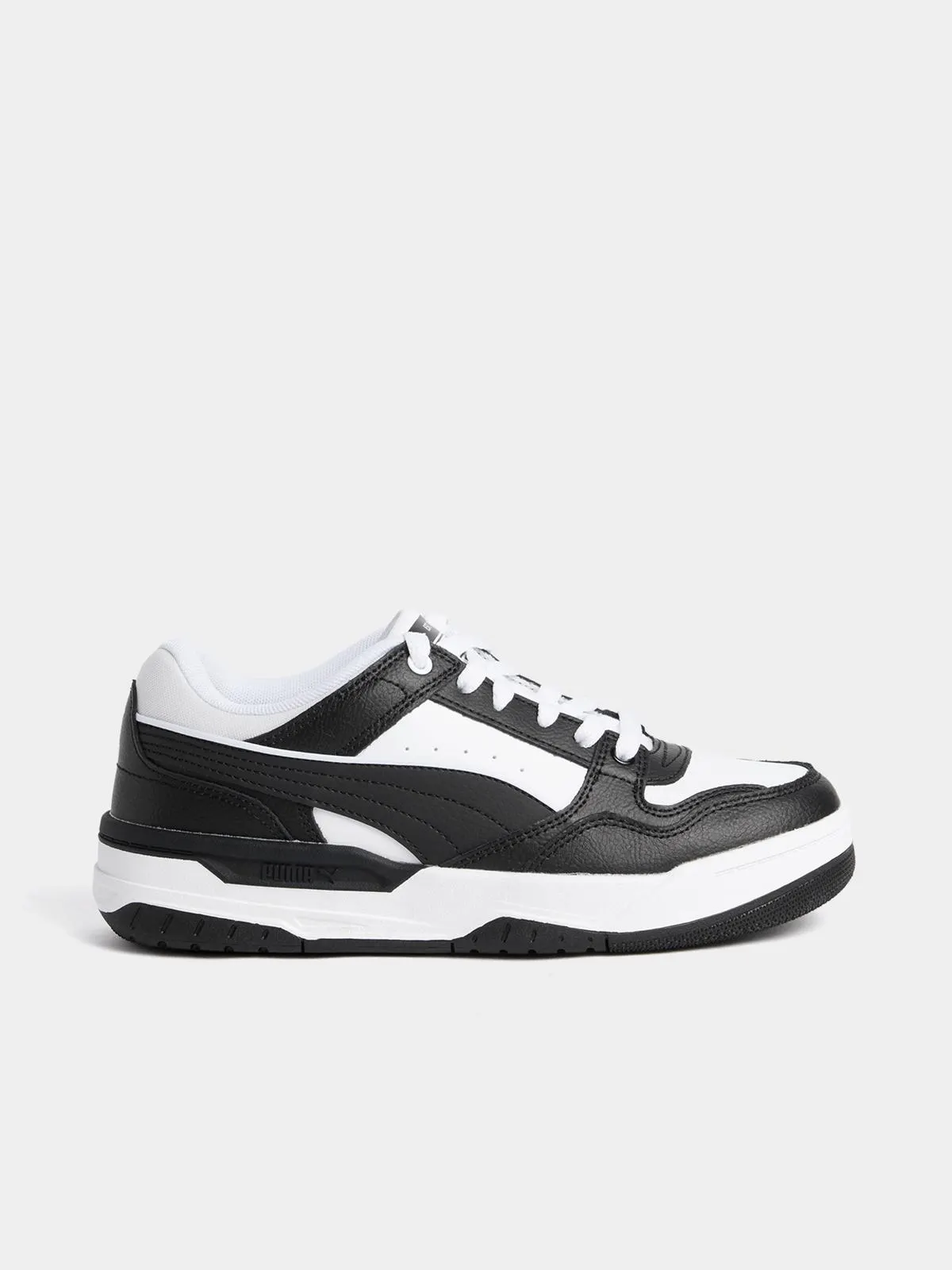 Puma Junior Rebound Retro White/Black Sneaker