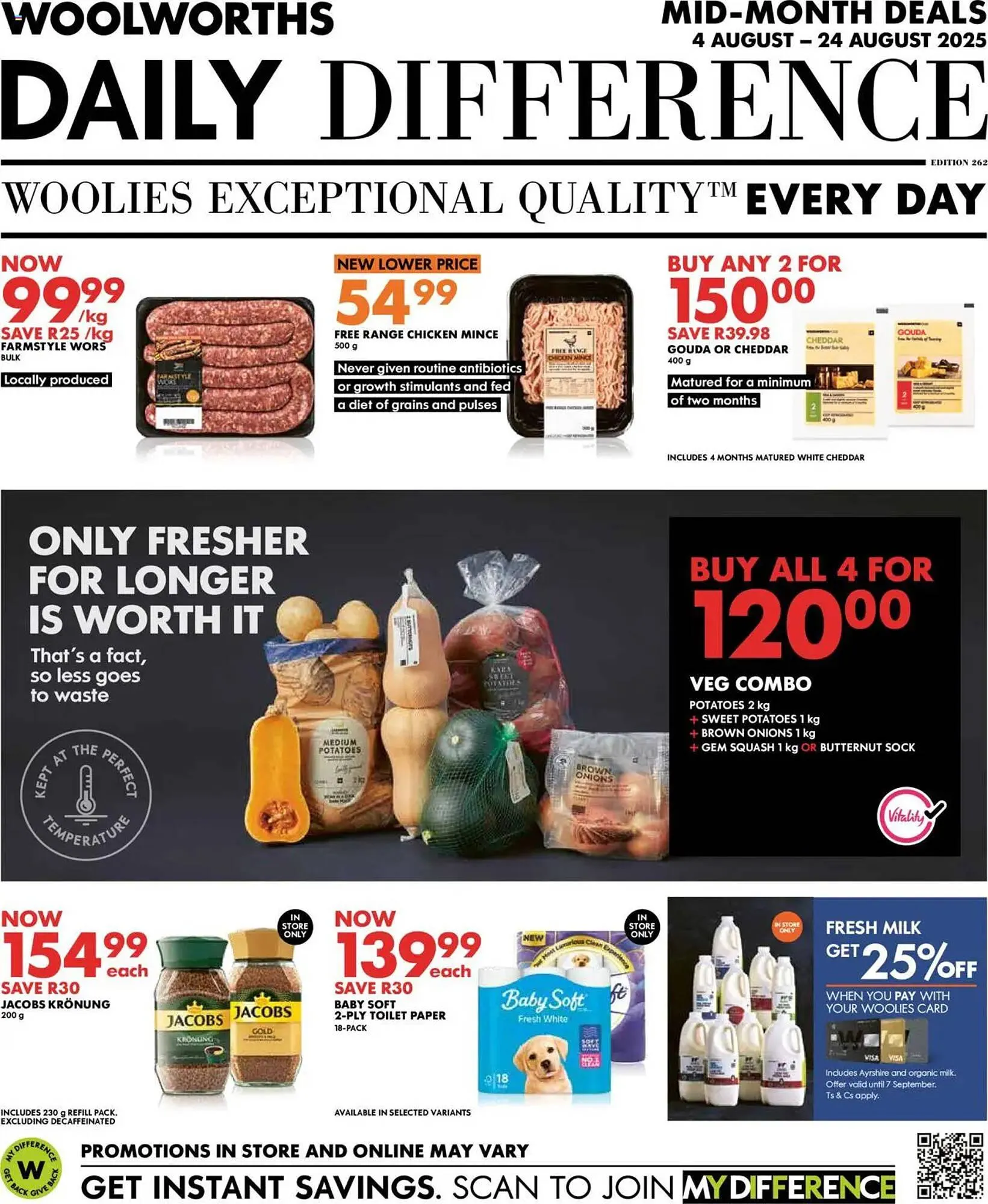 Woolworths catalogue from 4 August to 24 August 2025 - Catalogue Page 1