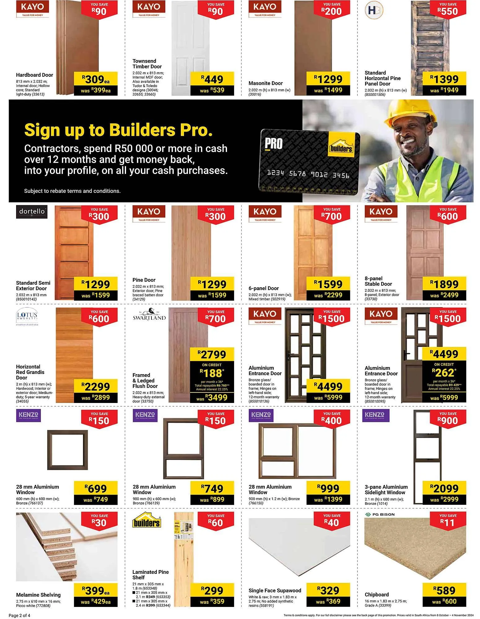 Builders Warehouse catalogue from 8 October to 4 November 2024 - Catalogue Page 2