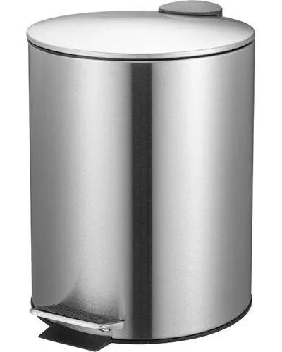 5L Pedal Bin (Matt Satin Steel)