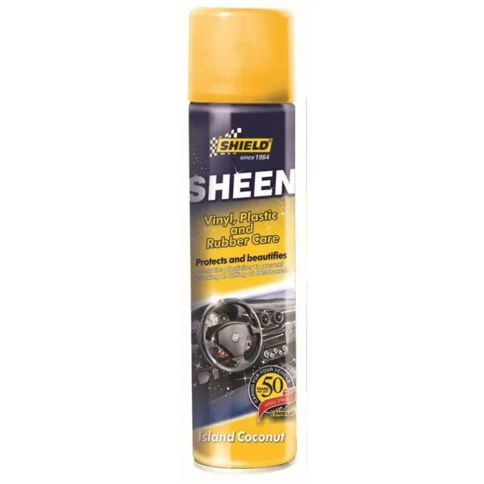 Shield Sheen Vinyl, Plastic & Rubber Care Island Coconut 300ml