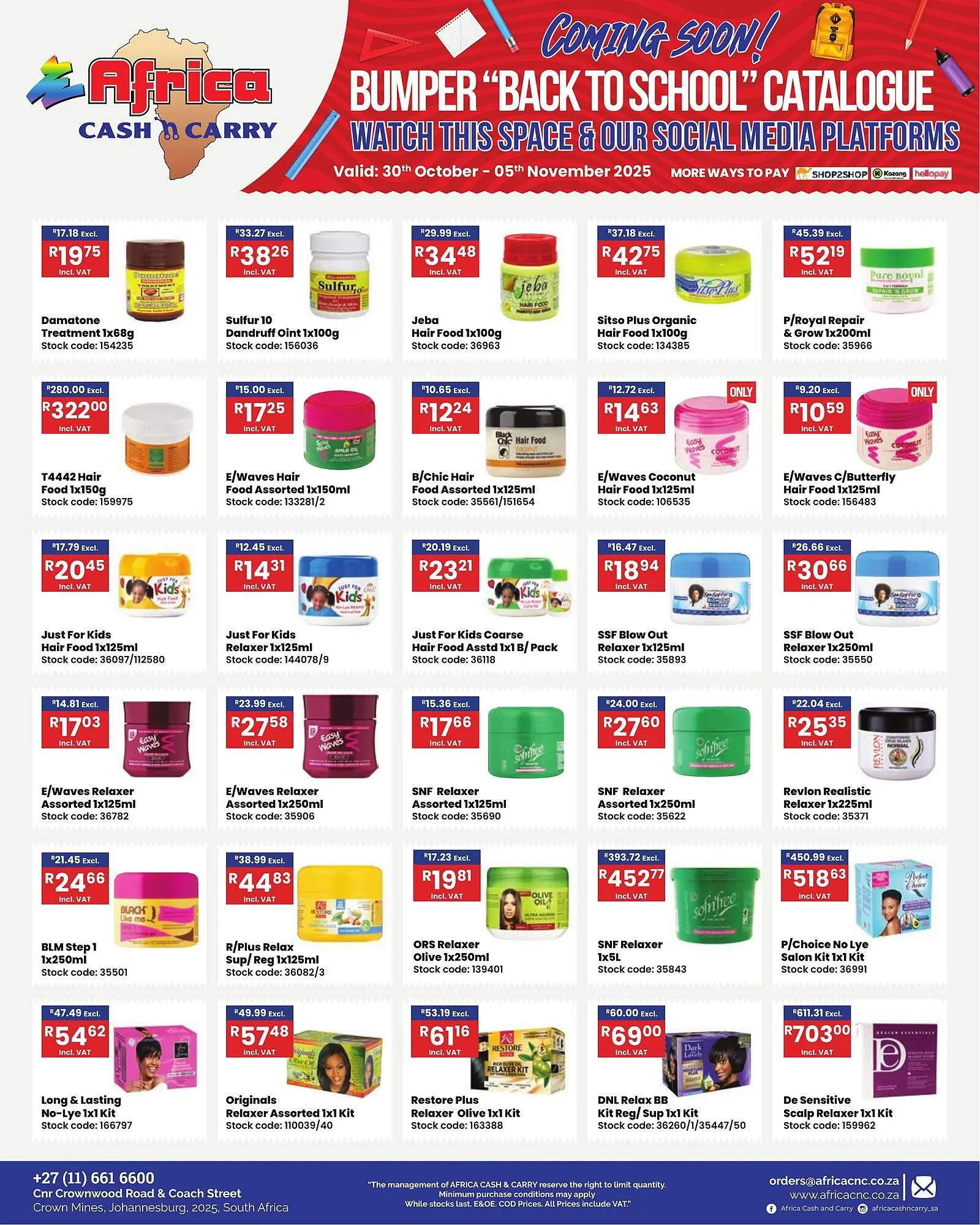 Africa Cash and Carry catalogue from 30 October to 5 November 2025 - Catalogue Page 3