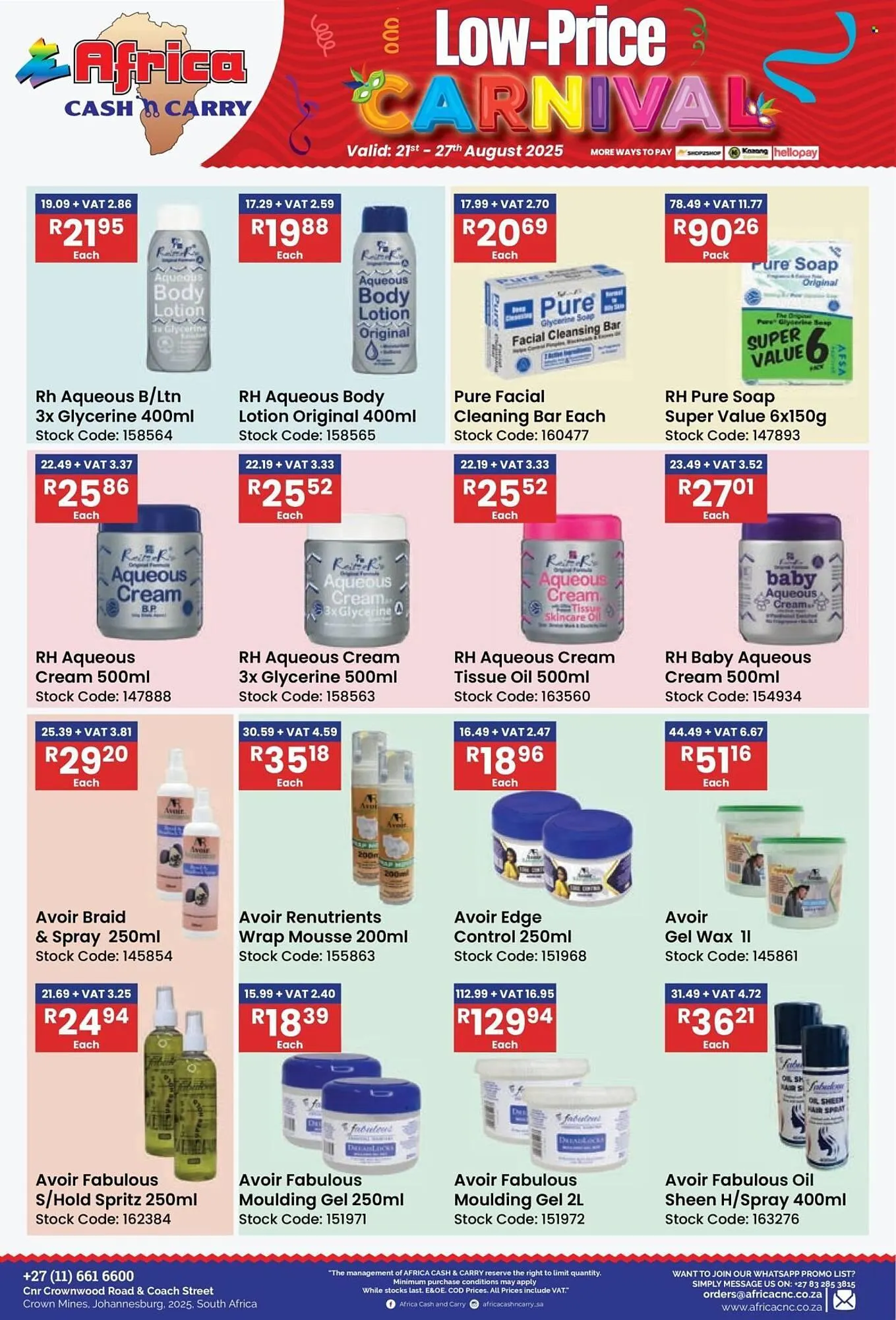 Africa Cash and Carry catalogue from 21 August to 27 August 2025 - Catalogue Page 39