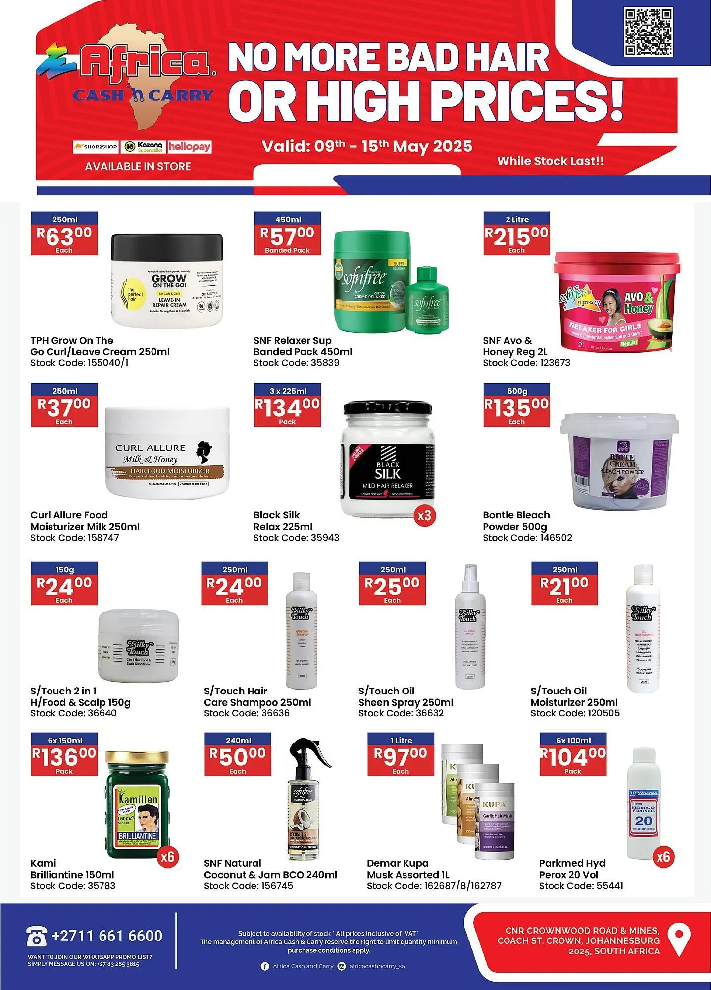 Africa Cash and Carry catalogue from 9 May to 15 May 2025 - Catalogue Page 1