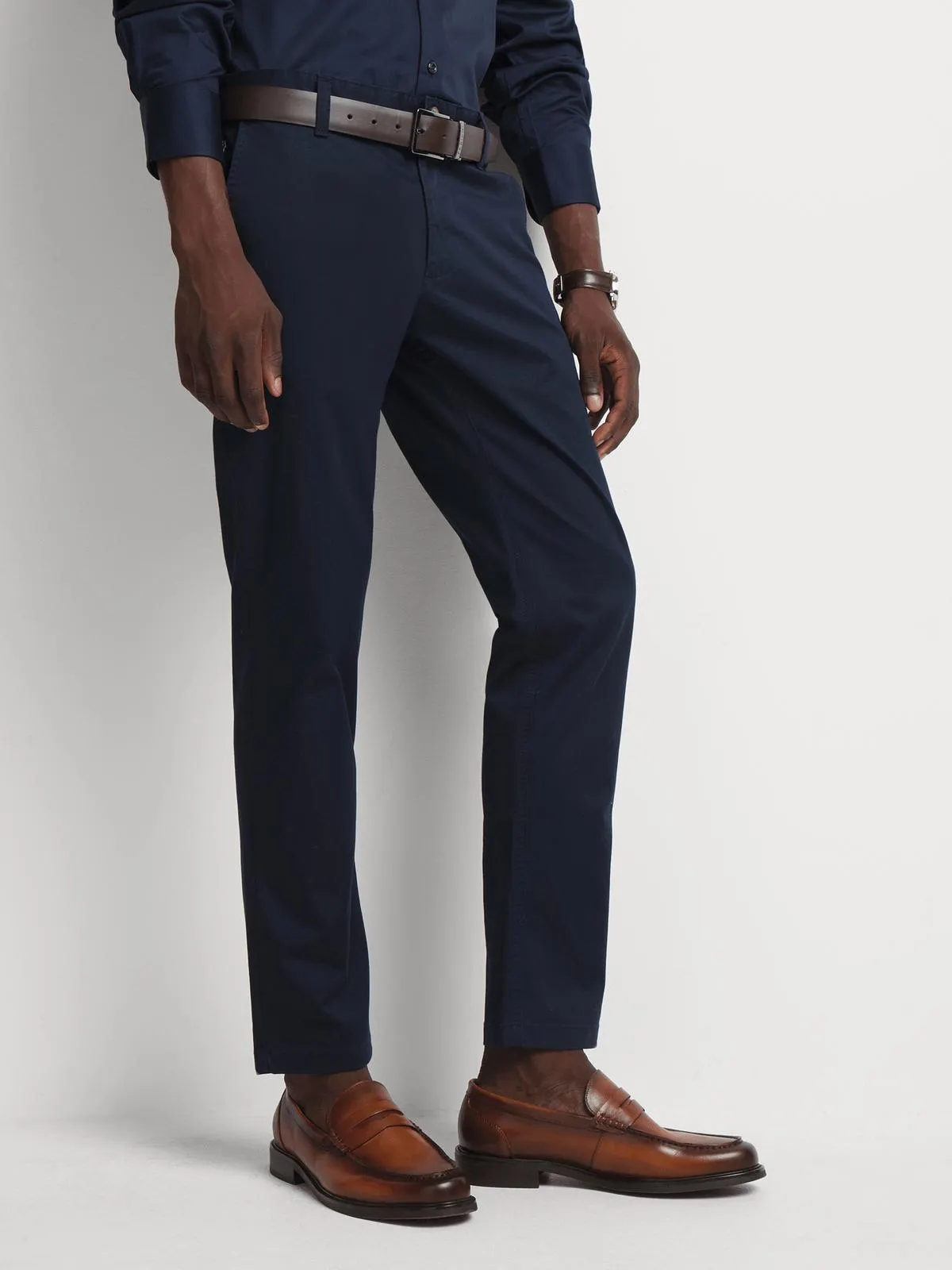 Men's Polo Navy Milan Straight Leg Chino