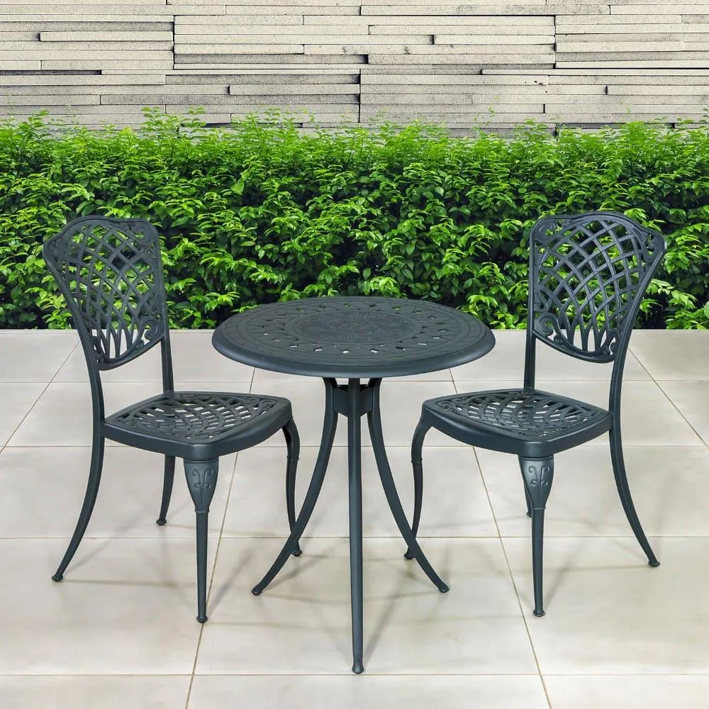 Baswick 2-Seater Dining Set Grey