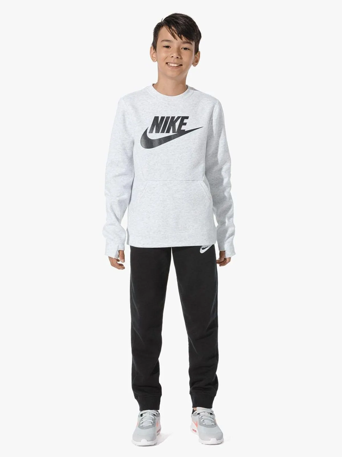 Nike Boys Kids NSW Club Fleece Black Jogger Pants