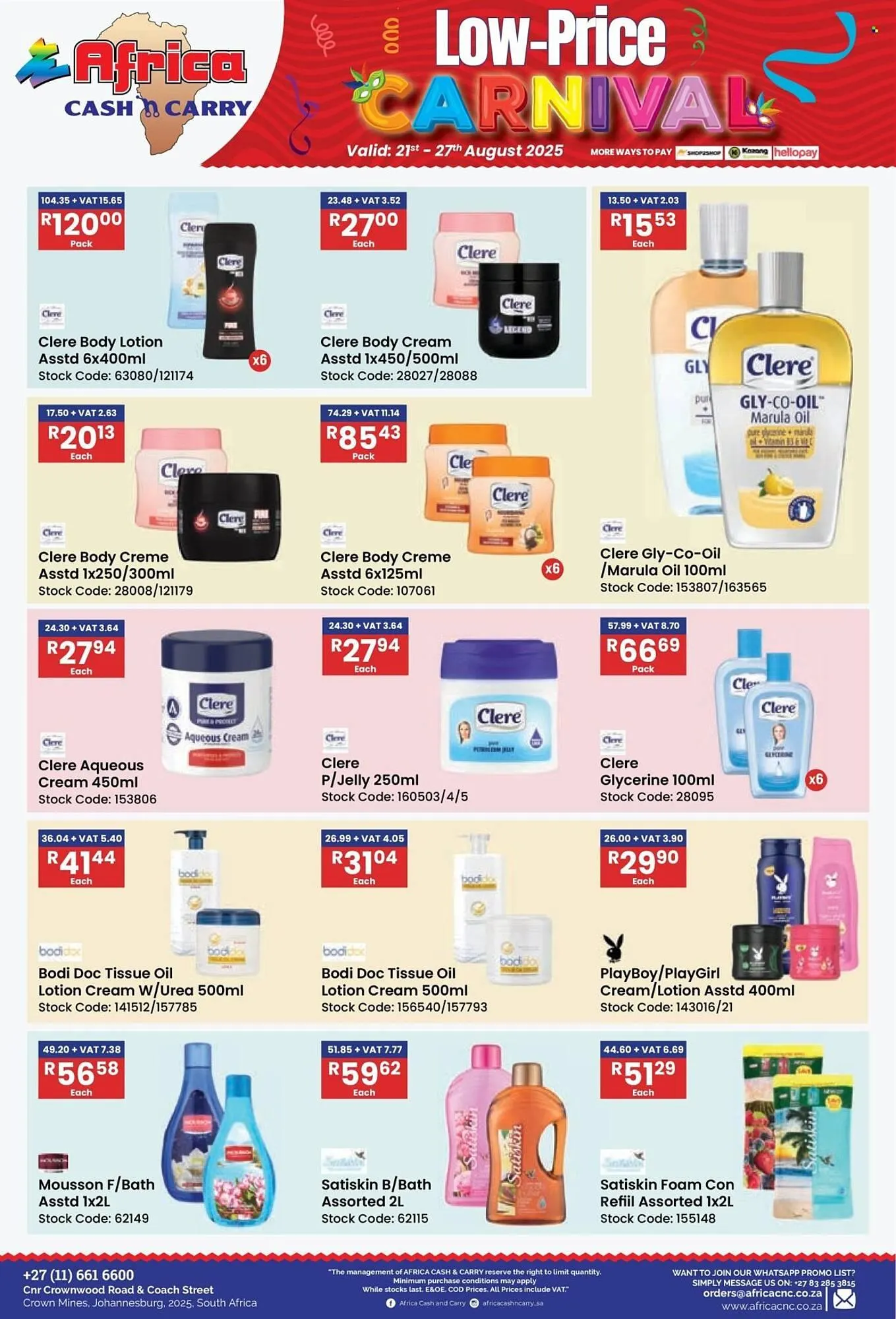 Africa Cash and Carry catalogue from 21 August to 27 August 2025 - Catalogue Page 29