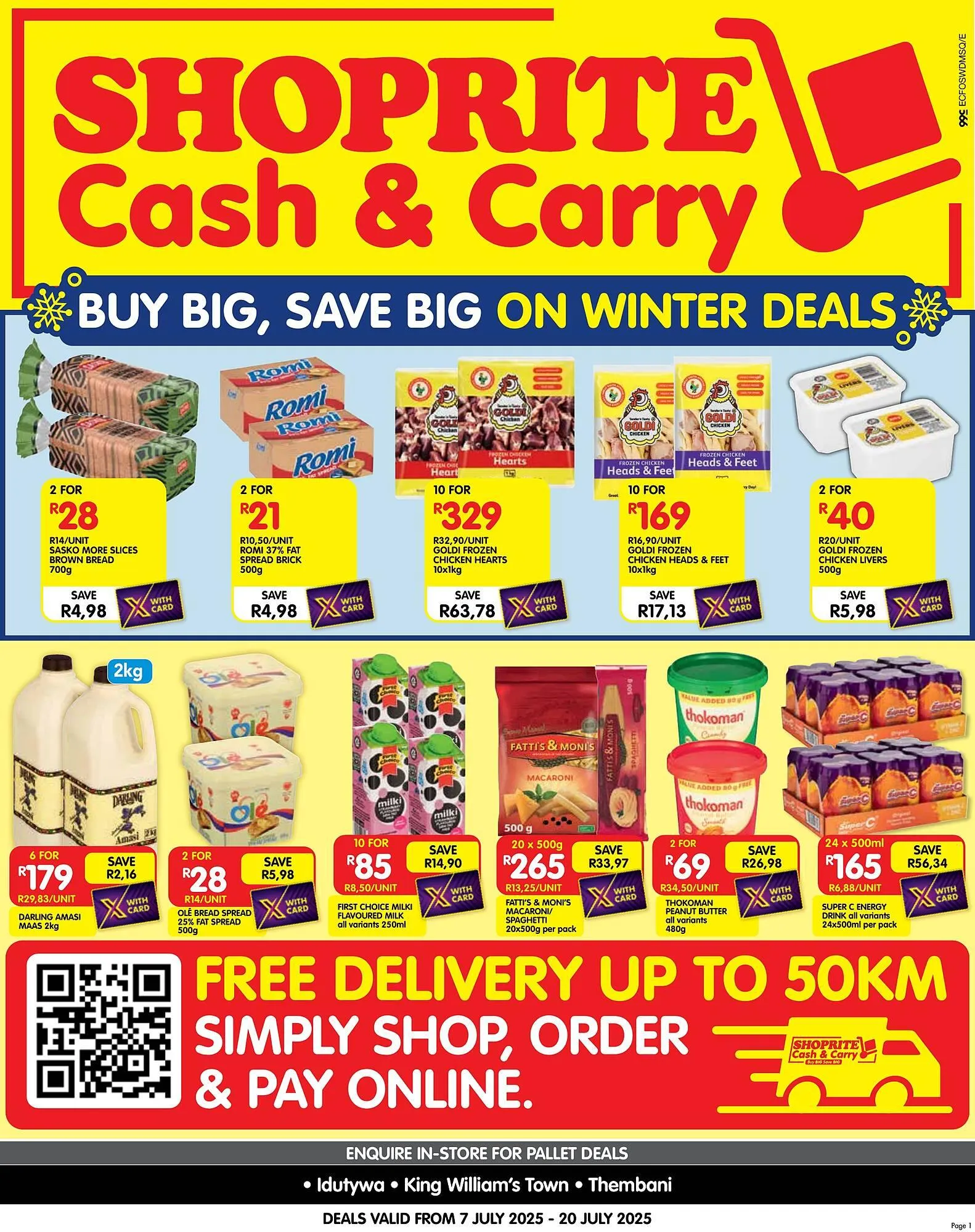 Shoprite catalogue from 7 July to 20 July 2025 - Catalogue Page 1