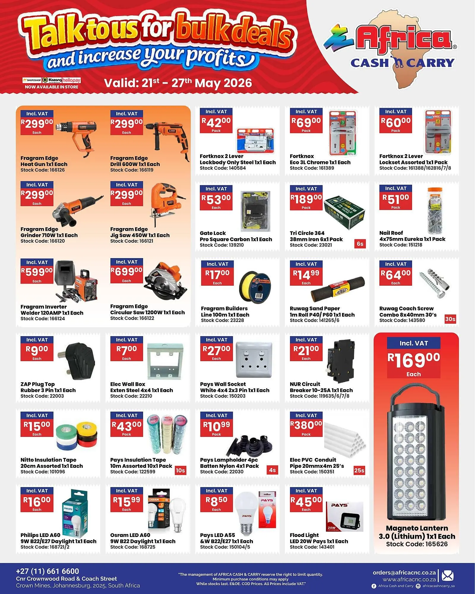 Africa Cash and Carry catalogue from 21 May to 27 May 2026 - Catalogue Page 33