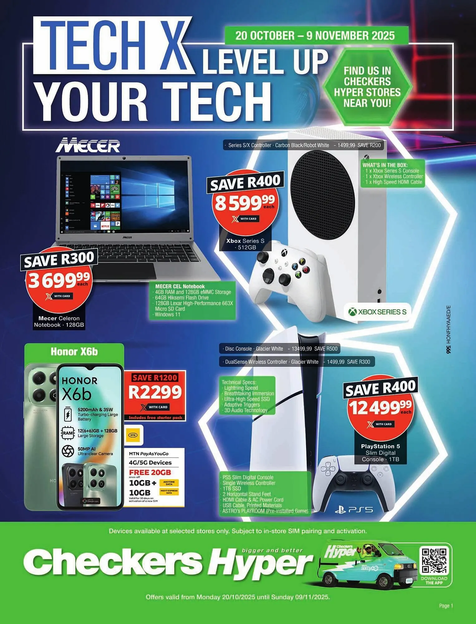 Checkers catalogue from 20 October to 9 November 2025 - Catalogue Page 1