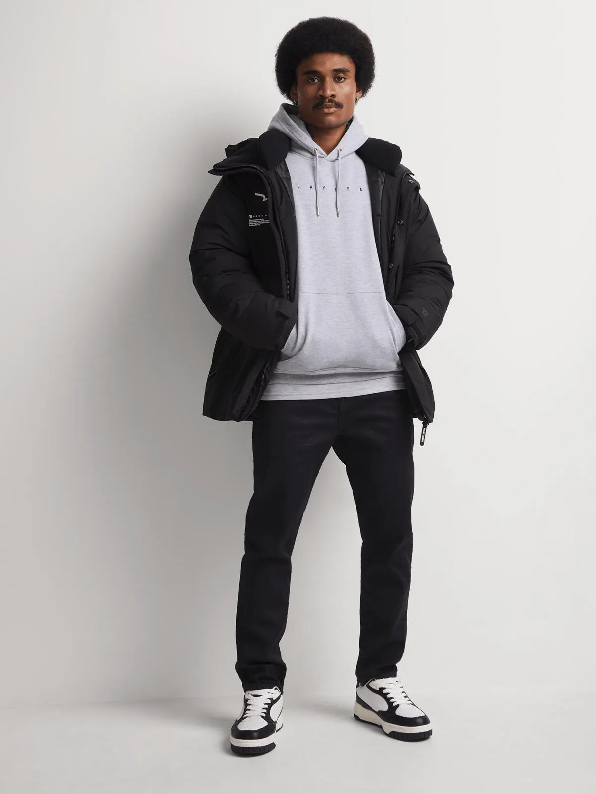 Relay Jeans Men's Grey Melange Hoodie