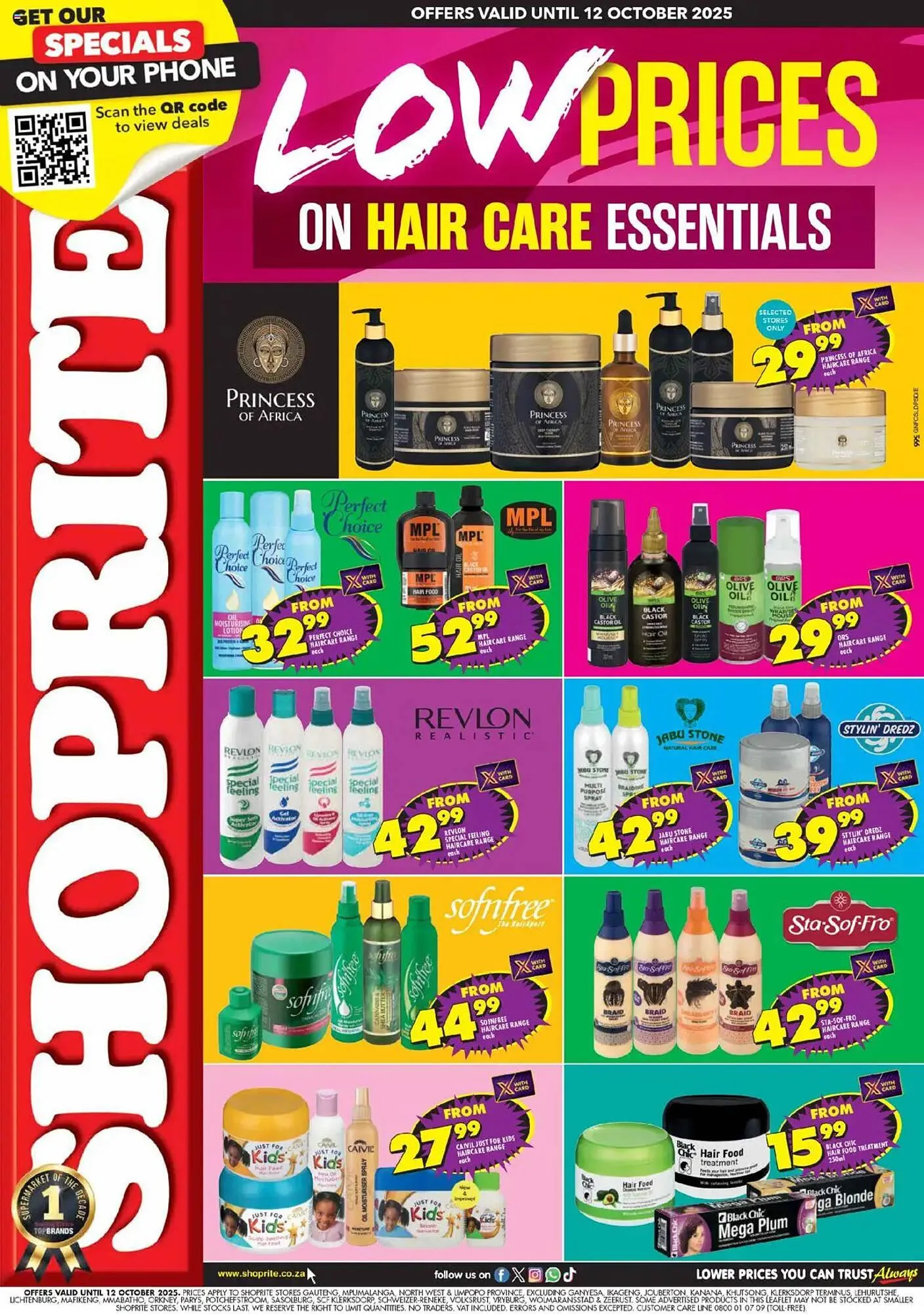 Shoprite catalogue from 1 October to 12 October 2025 - Catalogue Page 1