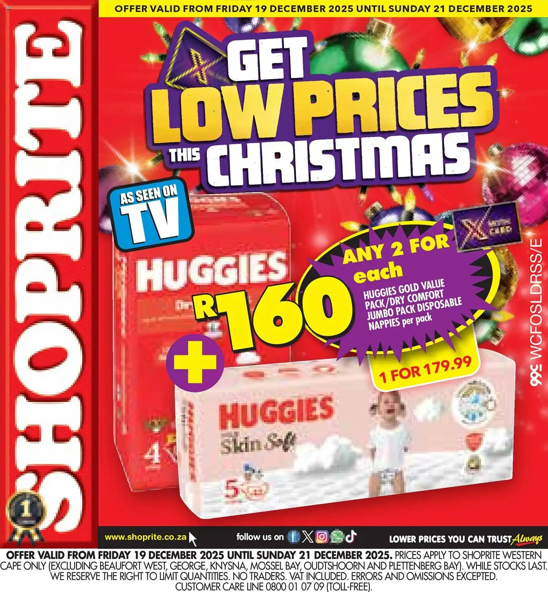 Shoprite catalogue from 18 December to 21 December 2025 - Catalogue Page 1