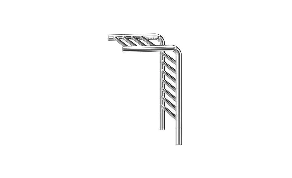 Jeeves Tangent M Polished Stainless Steel Heated Towel Shelf 555 x 520mm