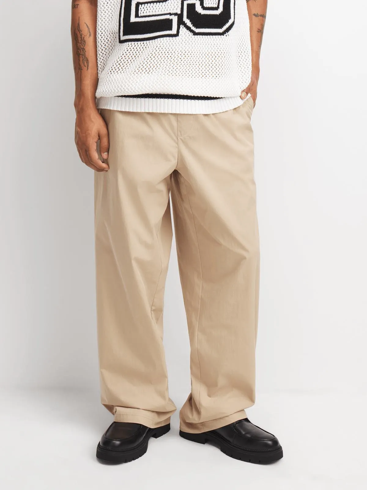 Men's Stone Co-Ord Easy Pants