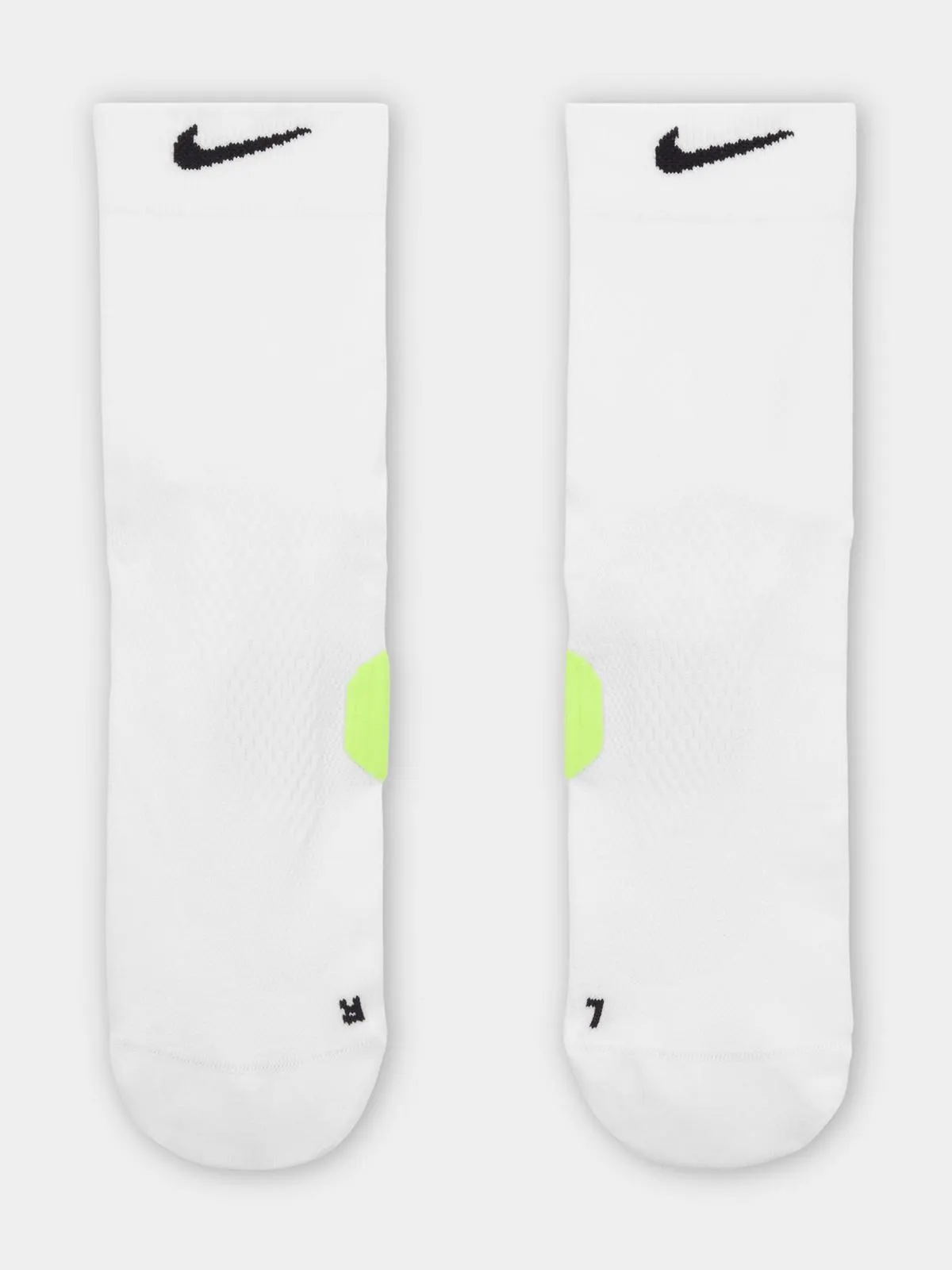 Nike Running Midweight White Crew Socks