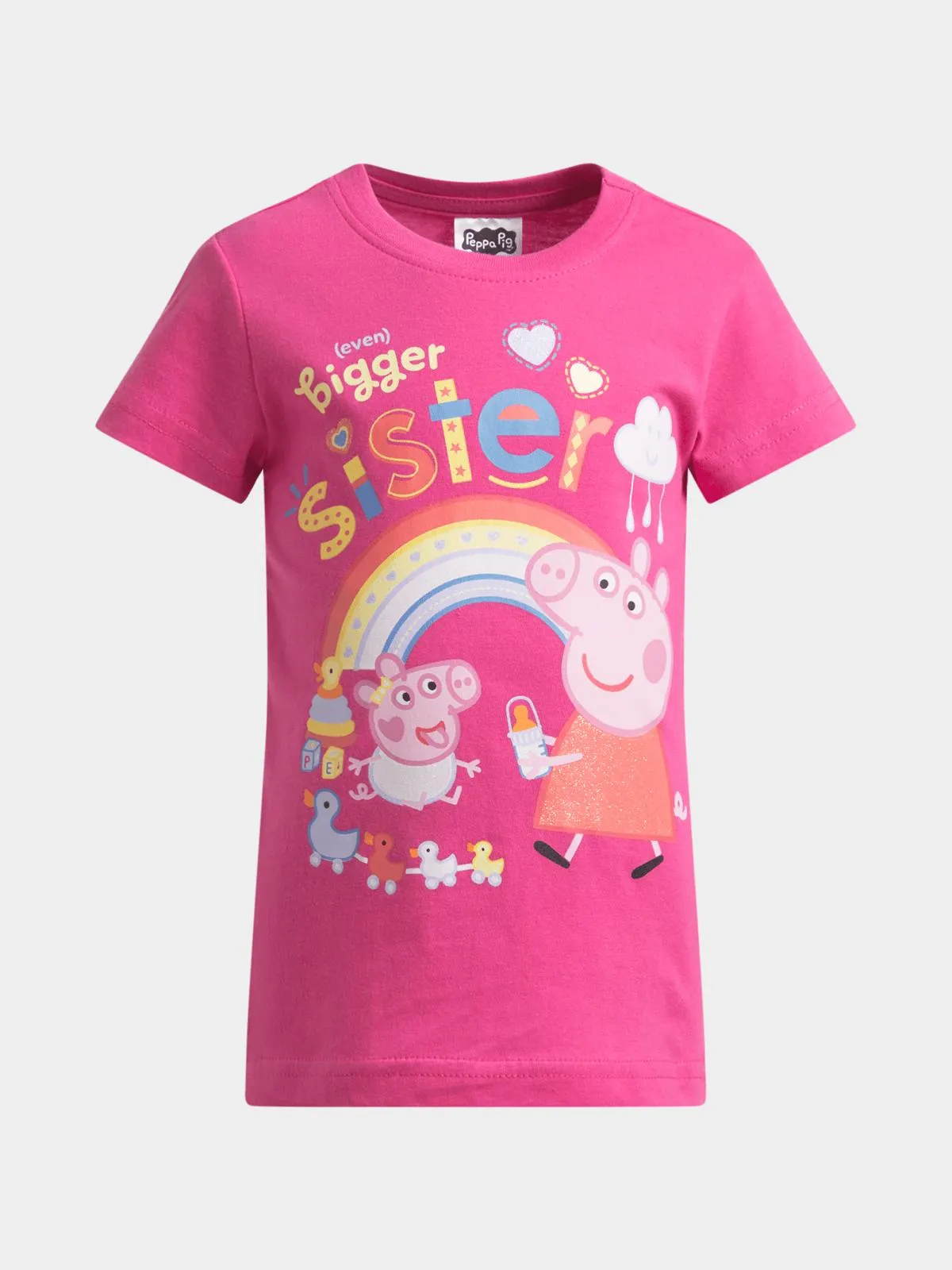 Jet Younger Girls Pink Peppa Pig T-shirt