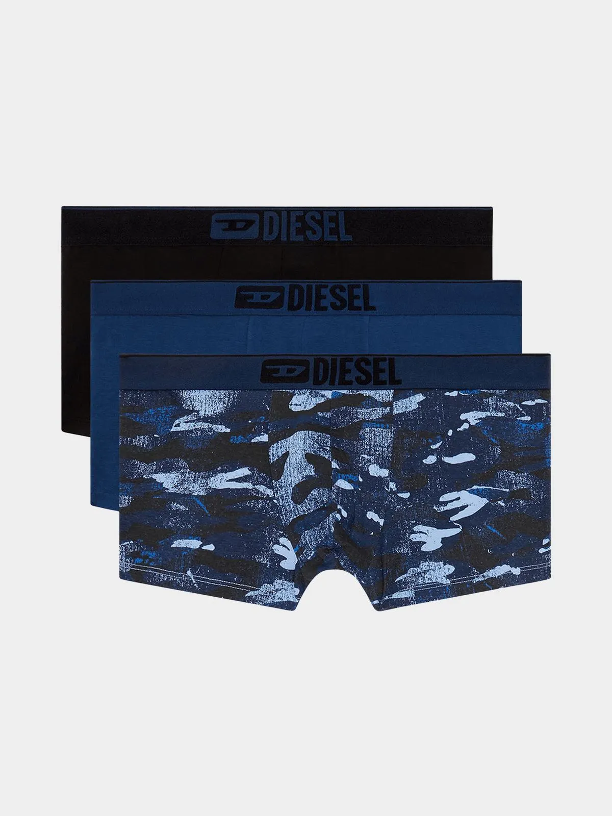 Men's Diesel Navy Umbx-Damienthreepack Boxer-Shorts