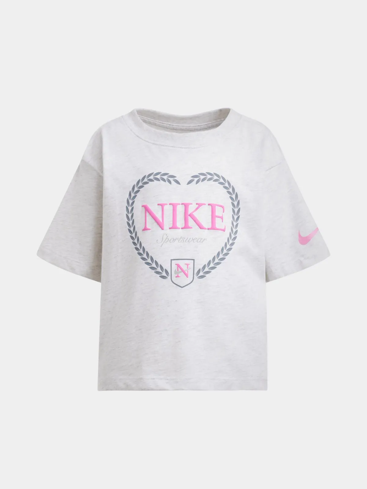 Nike Unisex Kids Game Swoosh Match Boxy White T