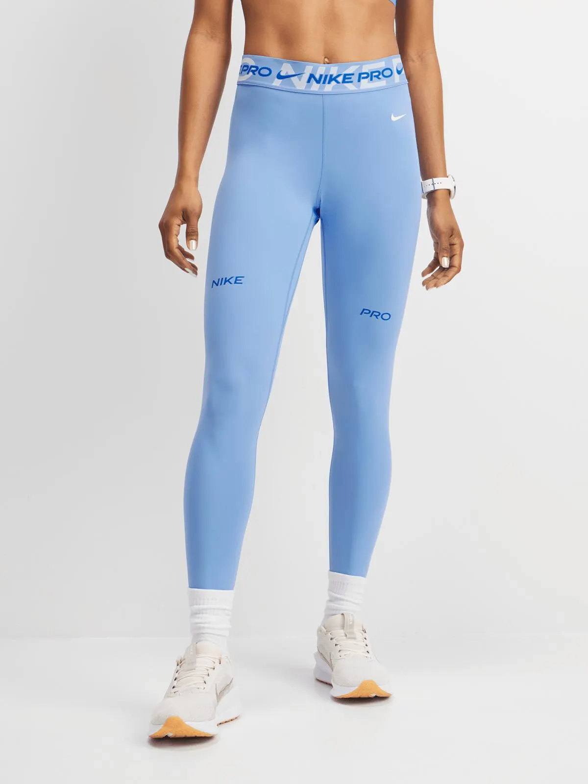 Nike Pro Womens Dri-Fit 7/8 Royal Pulse/Glacier Tights