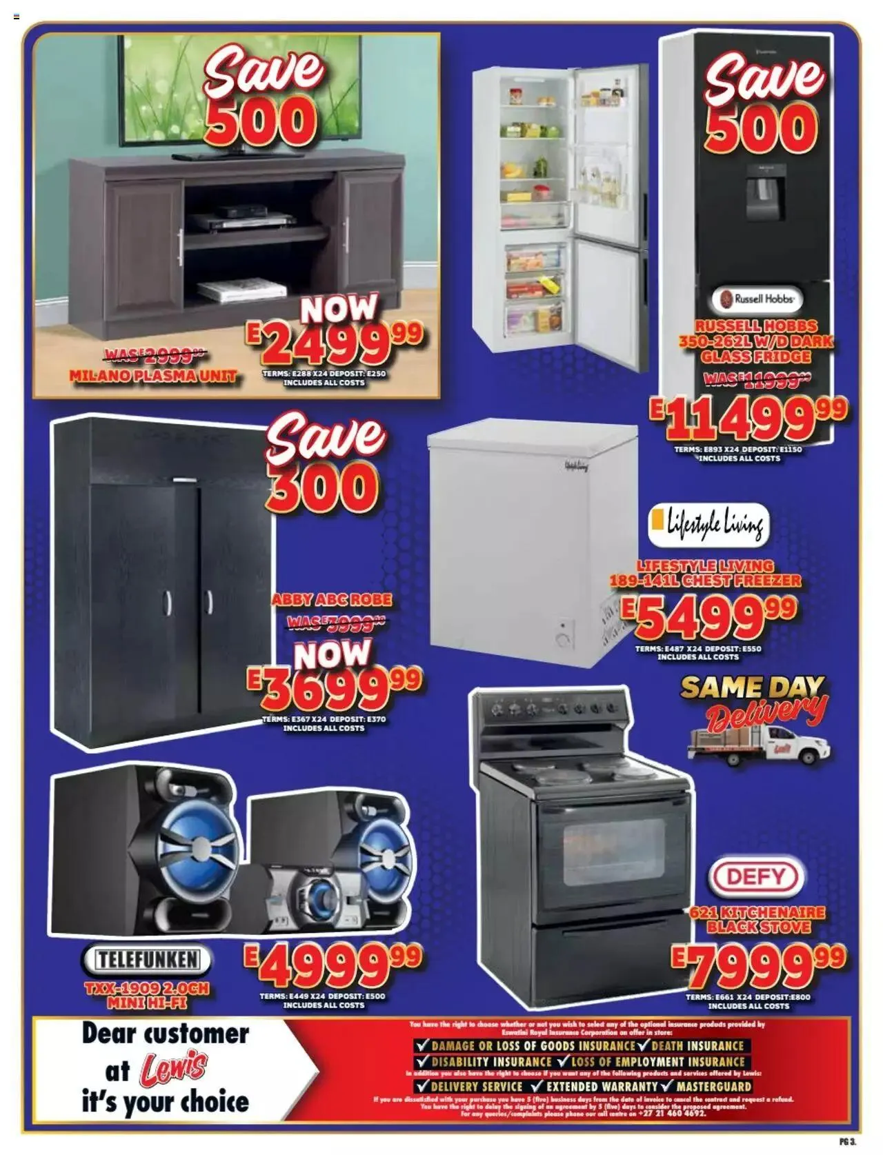 Lewis Stores - Eswatini Specials from 15 April to 18 May 2024 - Catalogue Page 3