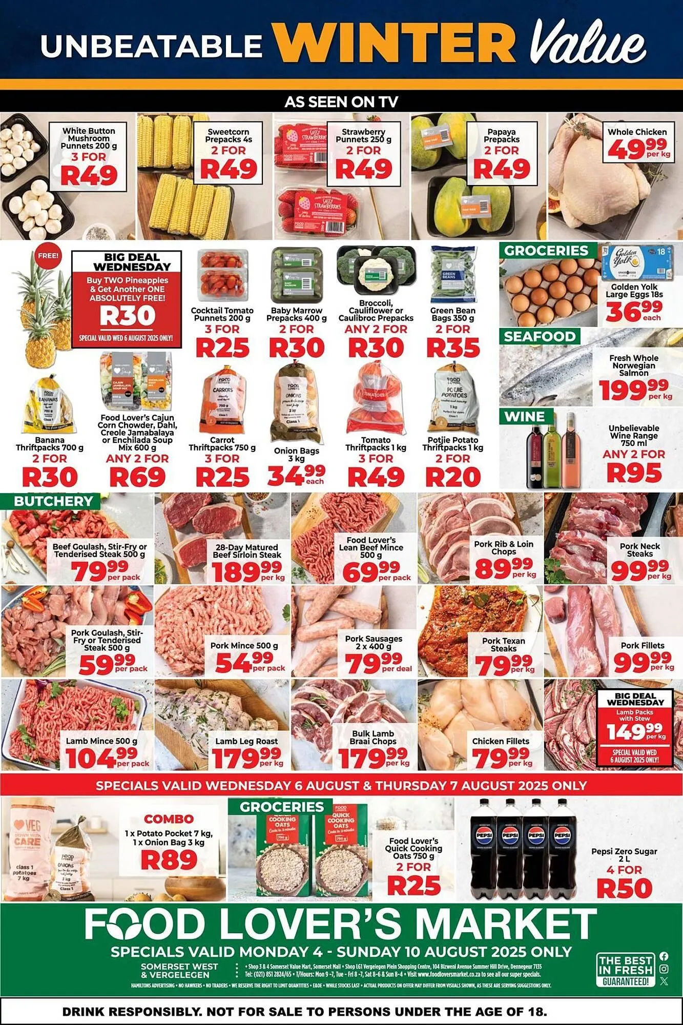 Food Lover's Market catalogue from 7 August to 10 August 2025 - Catalogue Page 1