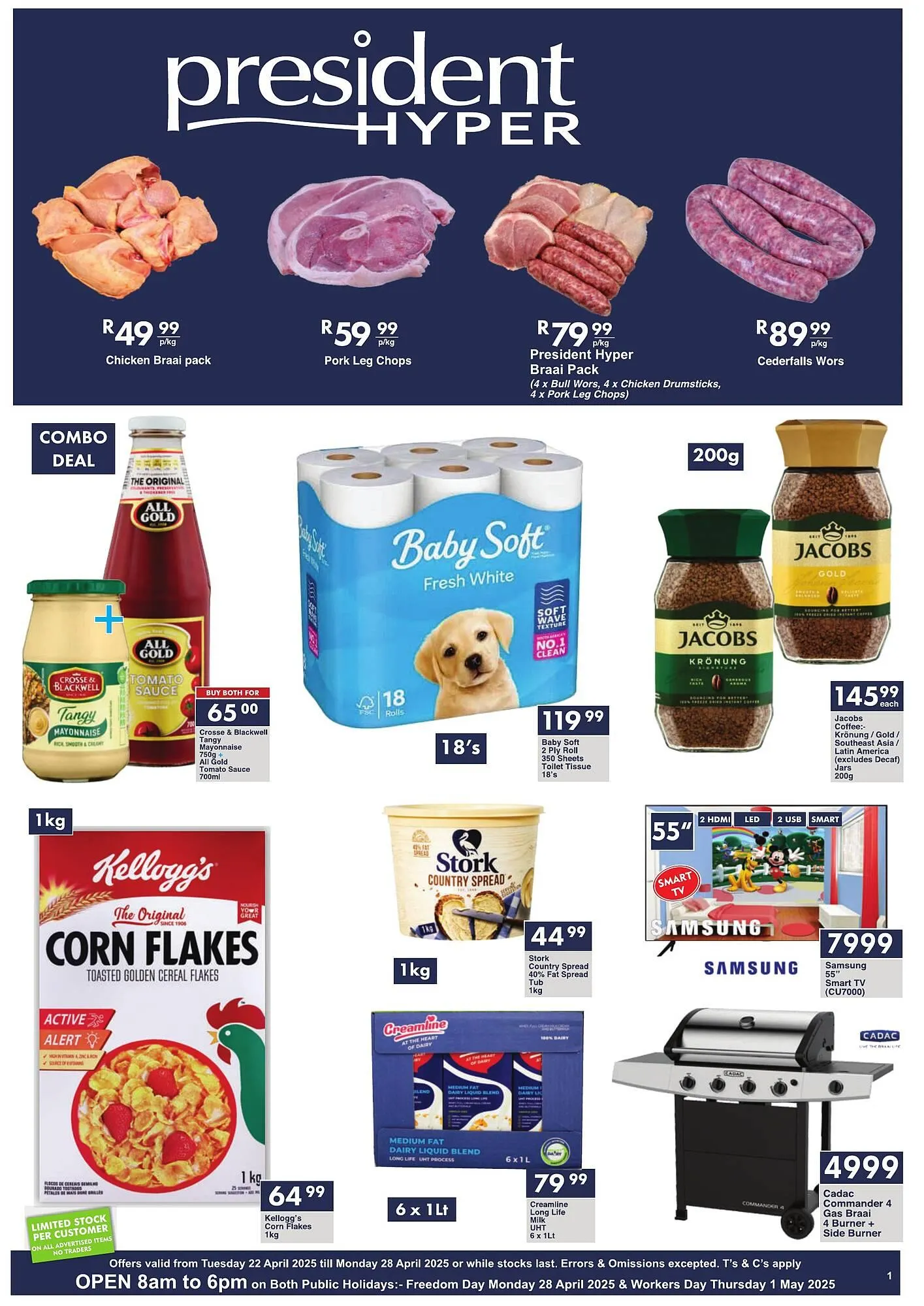 President Hyper catalogue from 22 April to 28 April 2025 - Catalogue Page 1