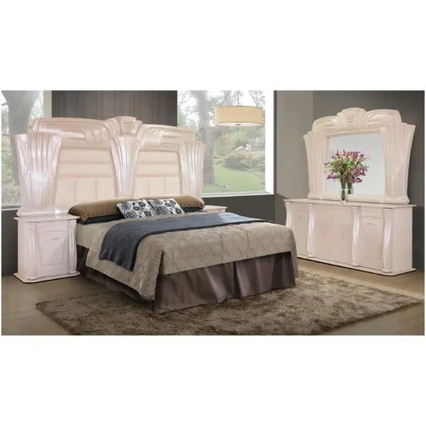 Nina 4Pce Bedroom Suite - Pearl Cream