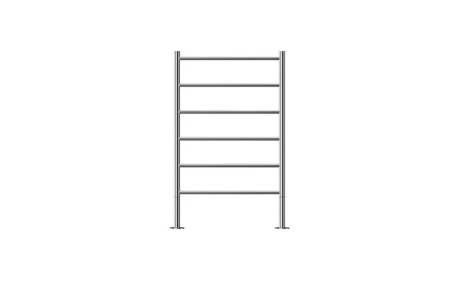 Jeeves Tangent x Polished Stainless Steel Heated Rail 1000 x 620mm