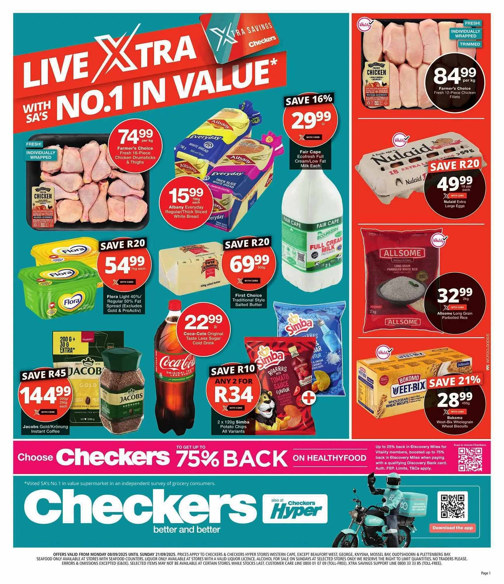 Checkers catalogue from 8 September to 21 September 2025 - Catalogue Page 1