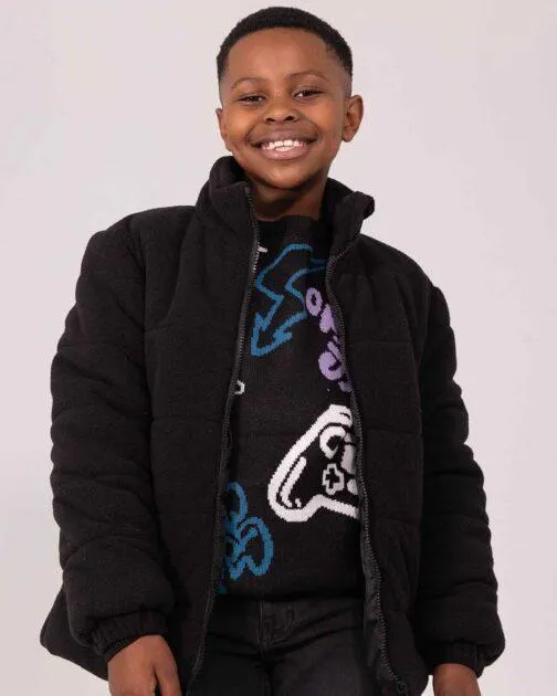 Older Boys Polar Fleece Puffer Jacket