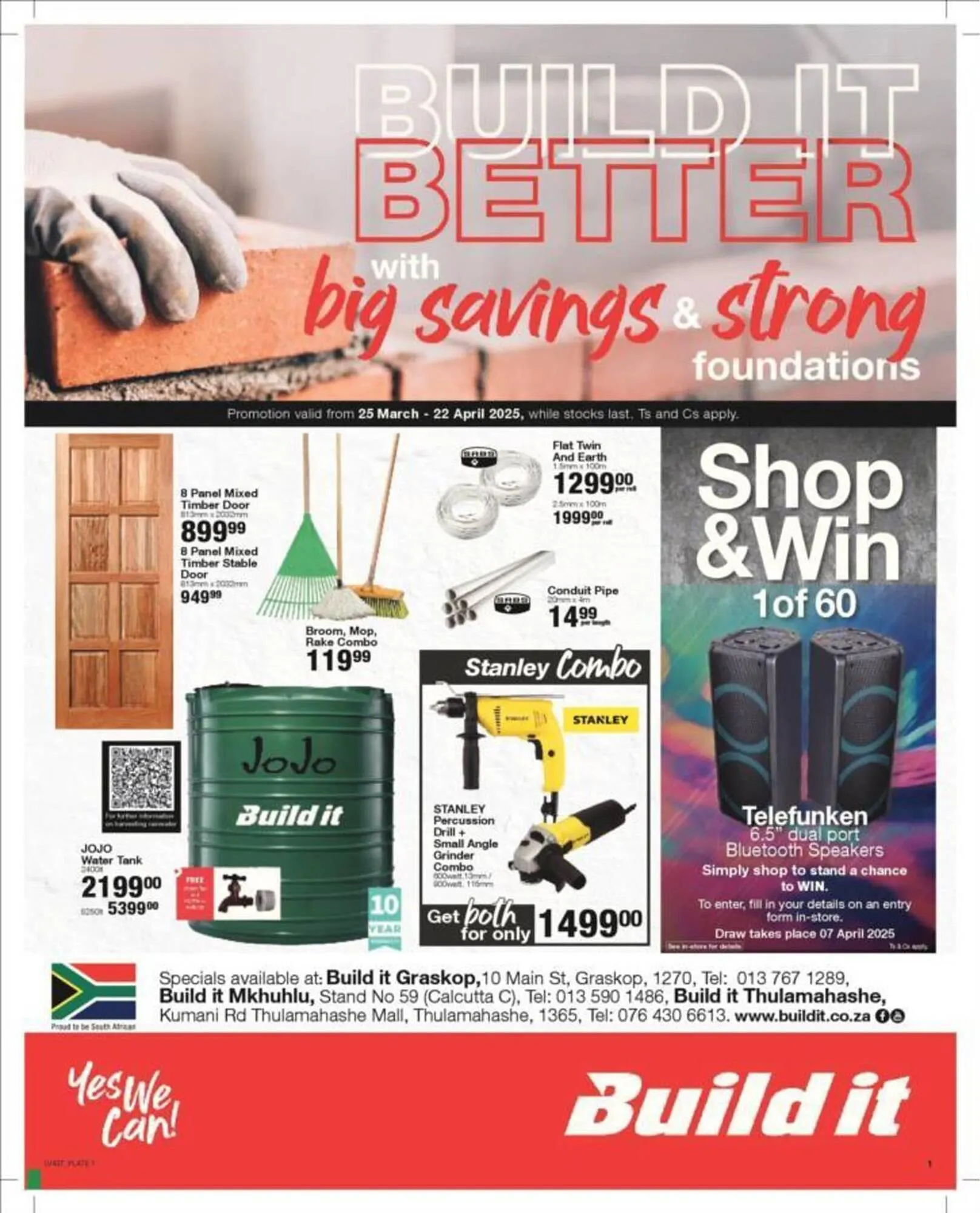 Build It catalogue from 6 April to 22 April 2025 - Catalogue Page 1