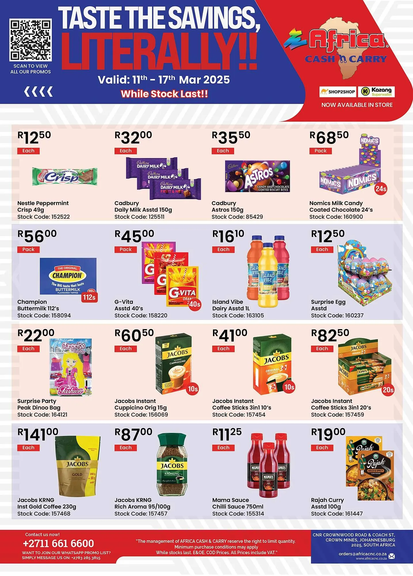 Africa Cash and Carry catalogue from 11 March to 17 March 2025 - Catalogue Page 1