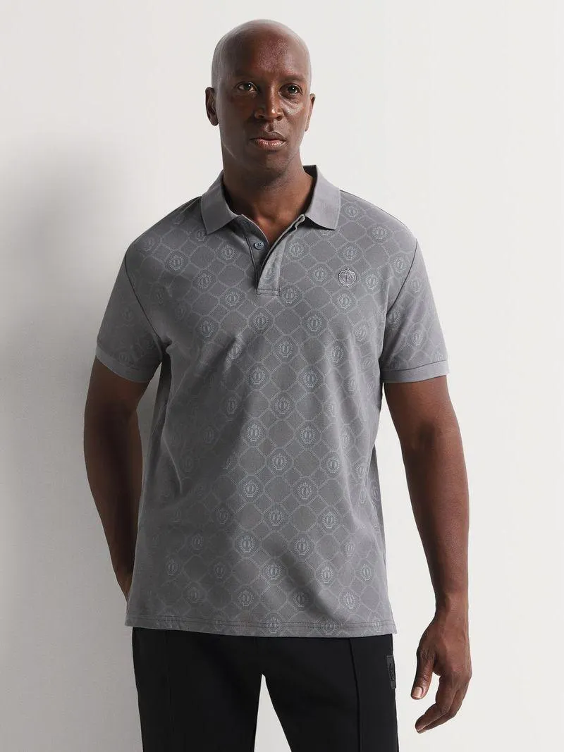 Fabiani Men's Mercerised Pique Grey Polo