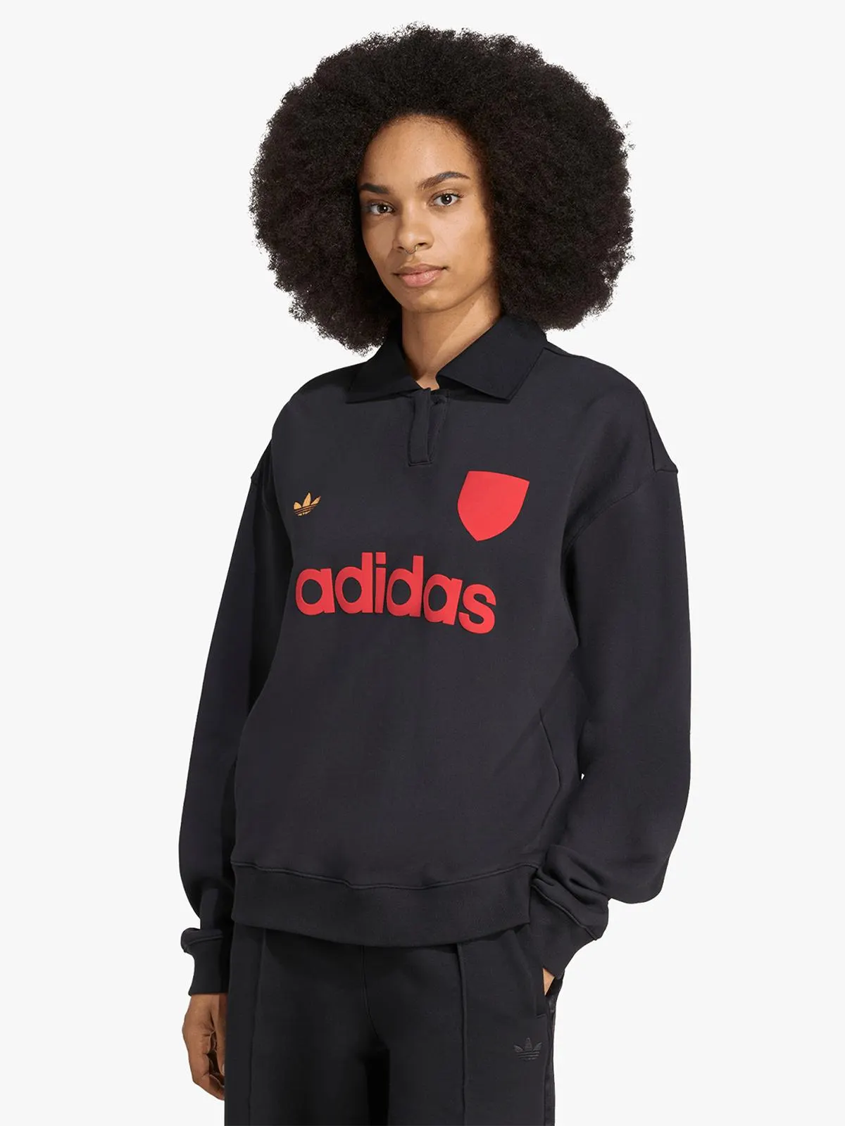 adidas Originals Women's Football Black Sweatshirt