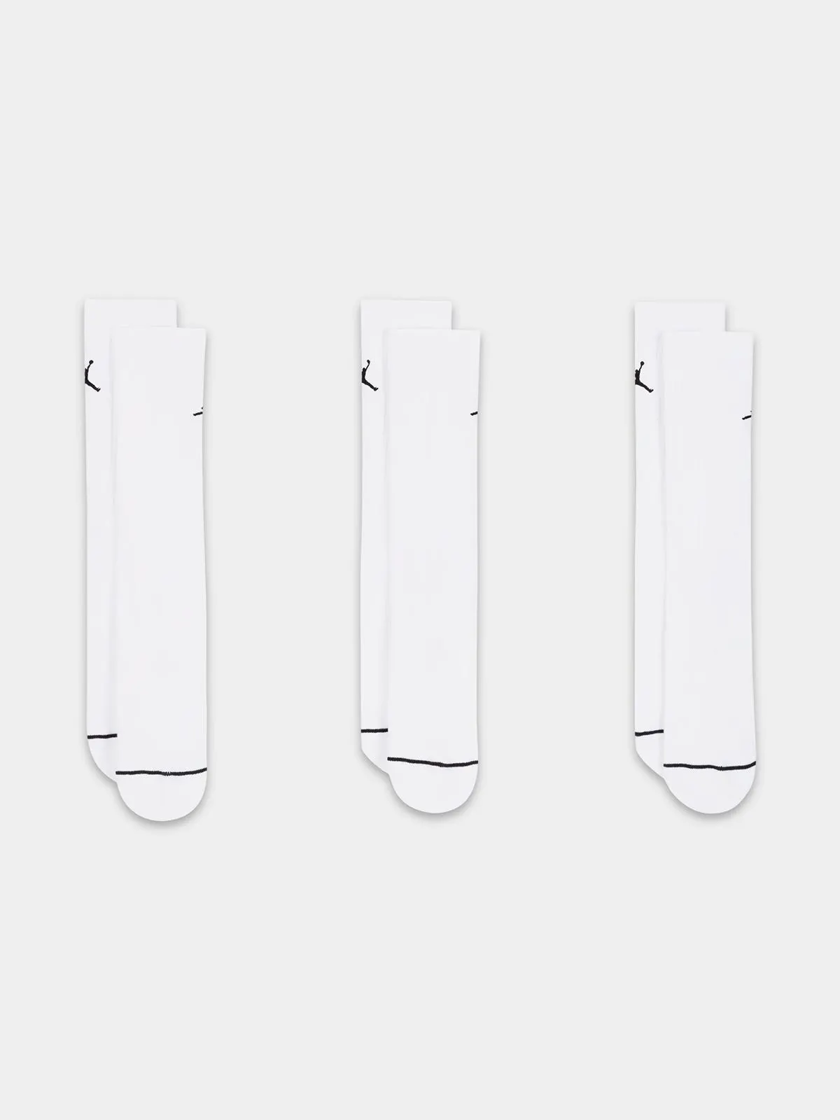 Jordan Unisex 3 Pack Everyday Cushion Poly Crew White Socks