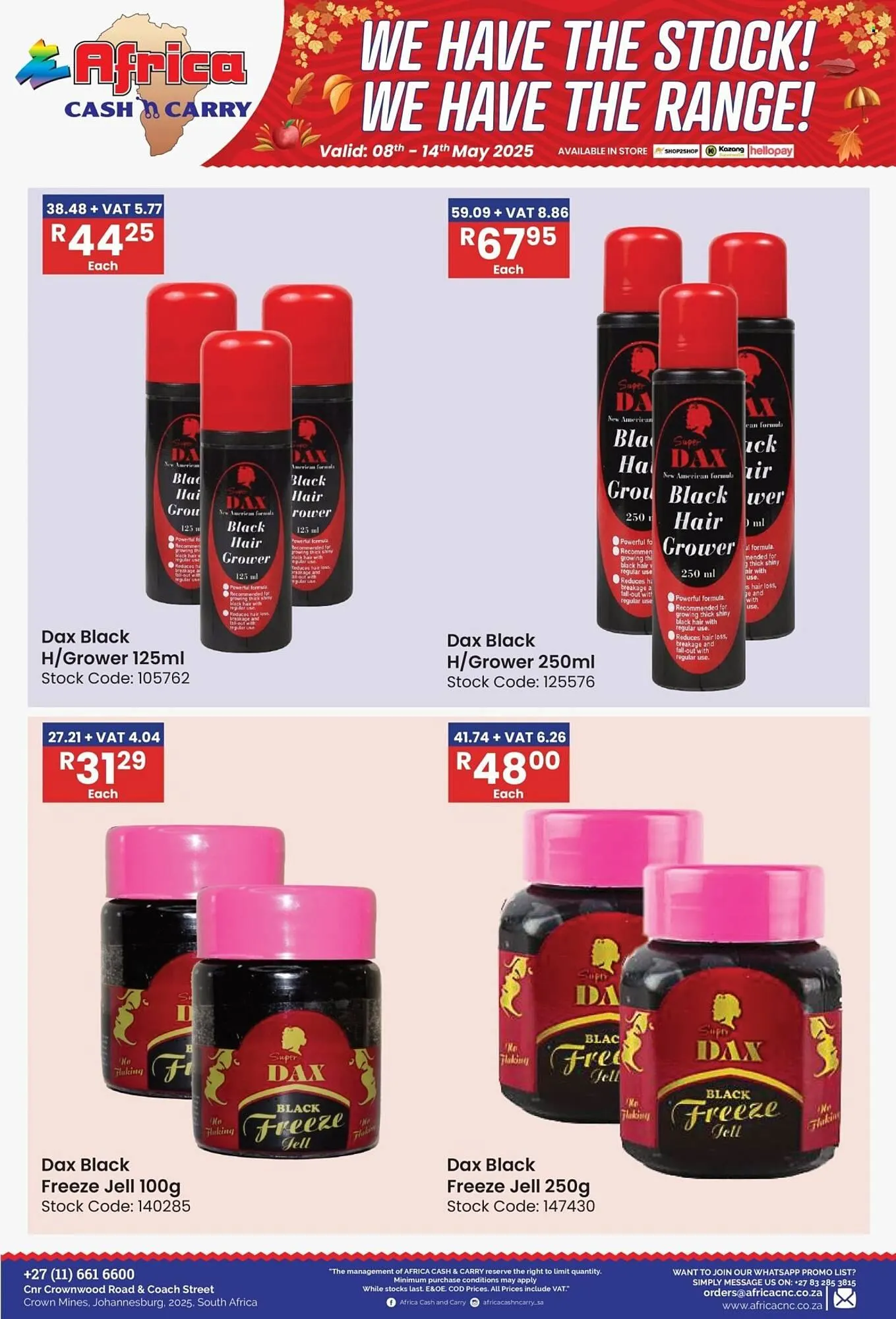 Africa Cash and Carry catalogue from 8 May to 14 May 2025 - Catalogue Page 14