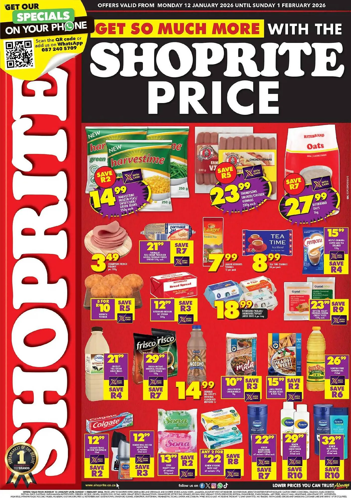 Shoprite catalogue from 12 January to 1 February 2026 - Catalogue Page 1