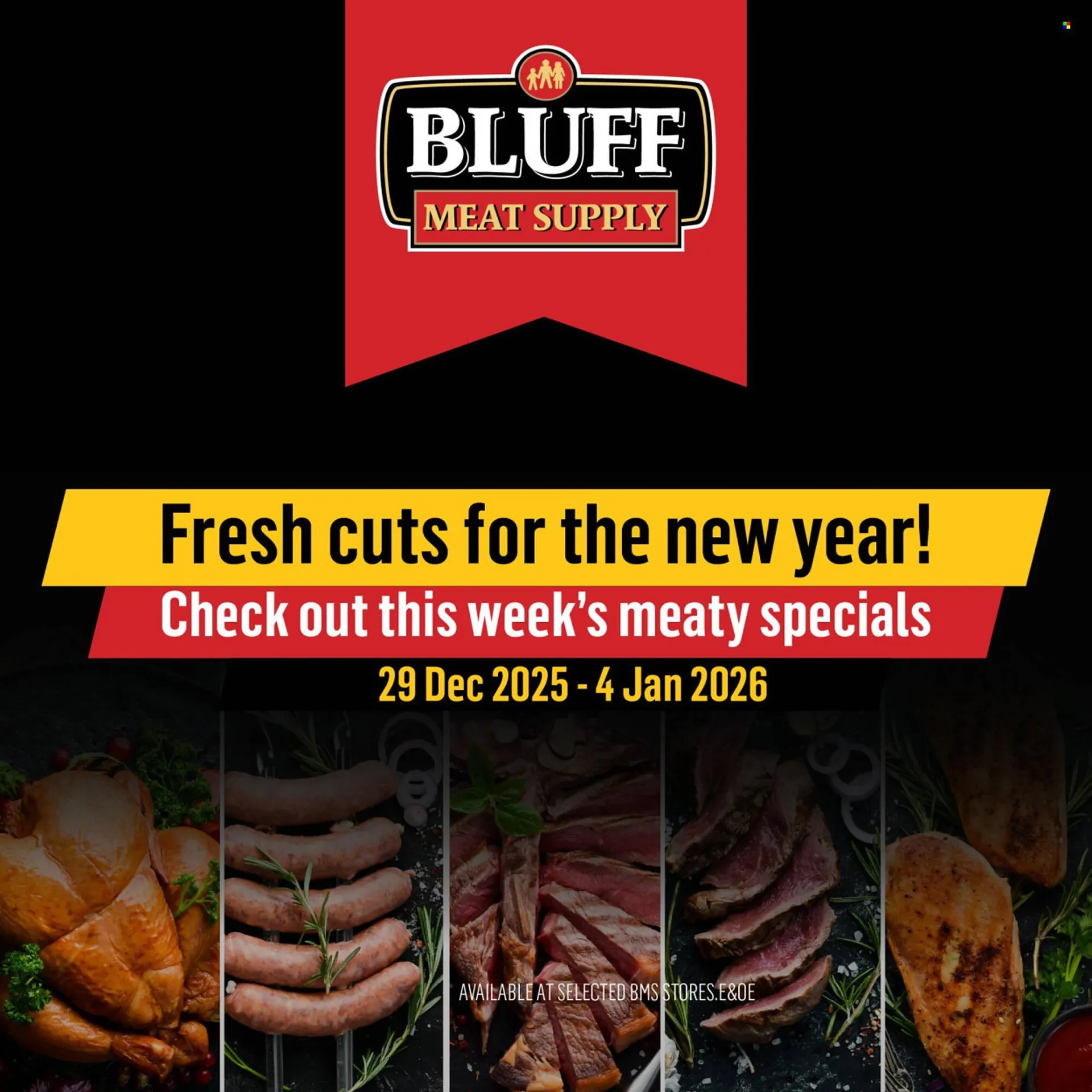 Bluff Meat Supply catalogue from 29 December to 4 January 2026 - Catalogue Page 1
