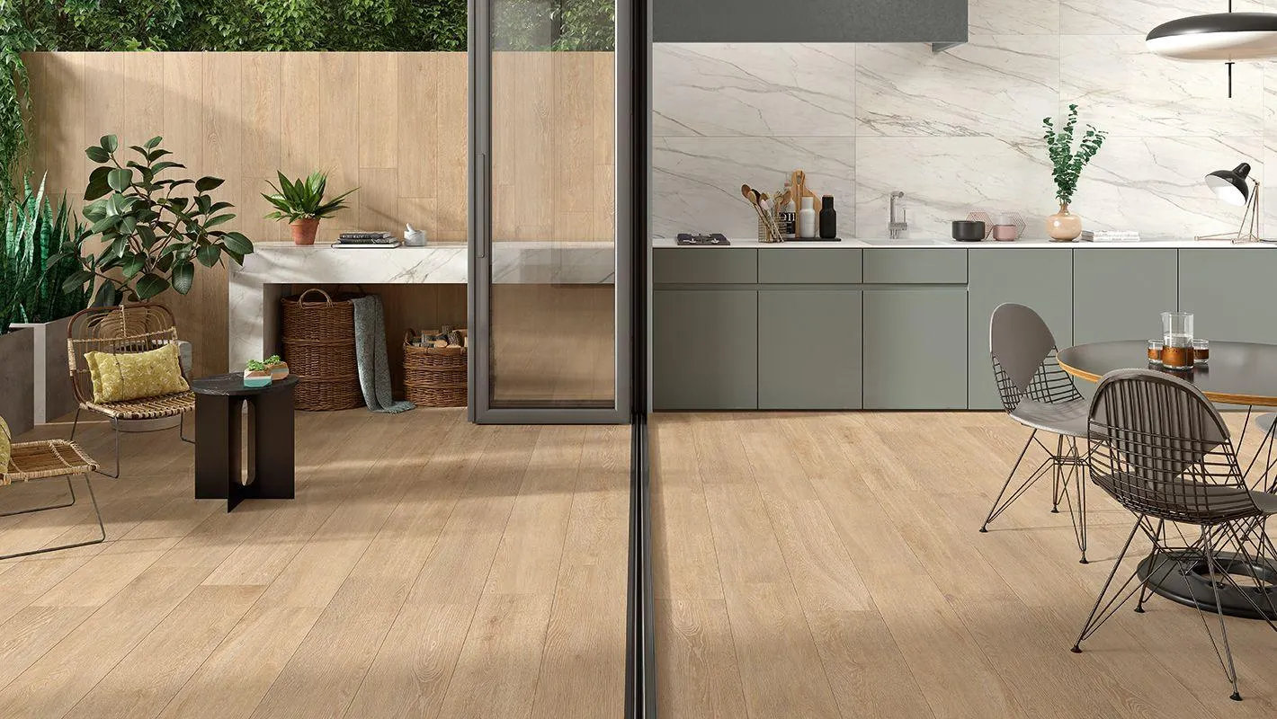 Tacora Camel InOut Rectified Matt Glazed Porcelain Tile 230 x 1200mm