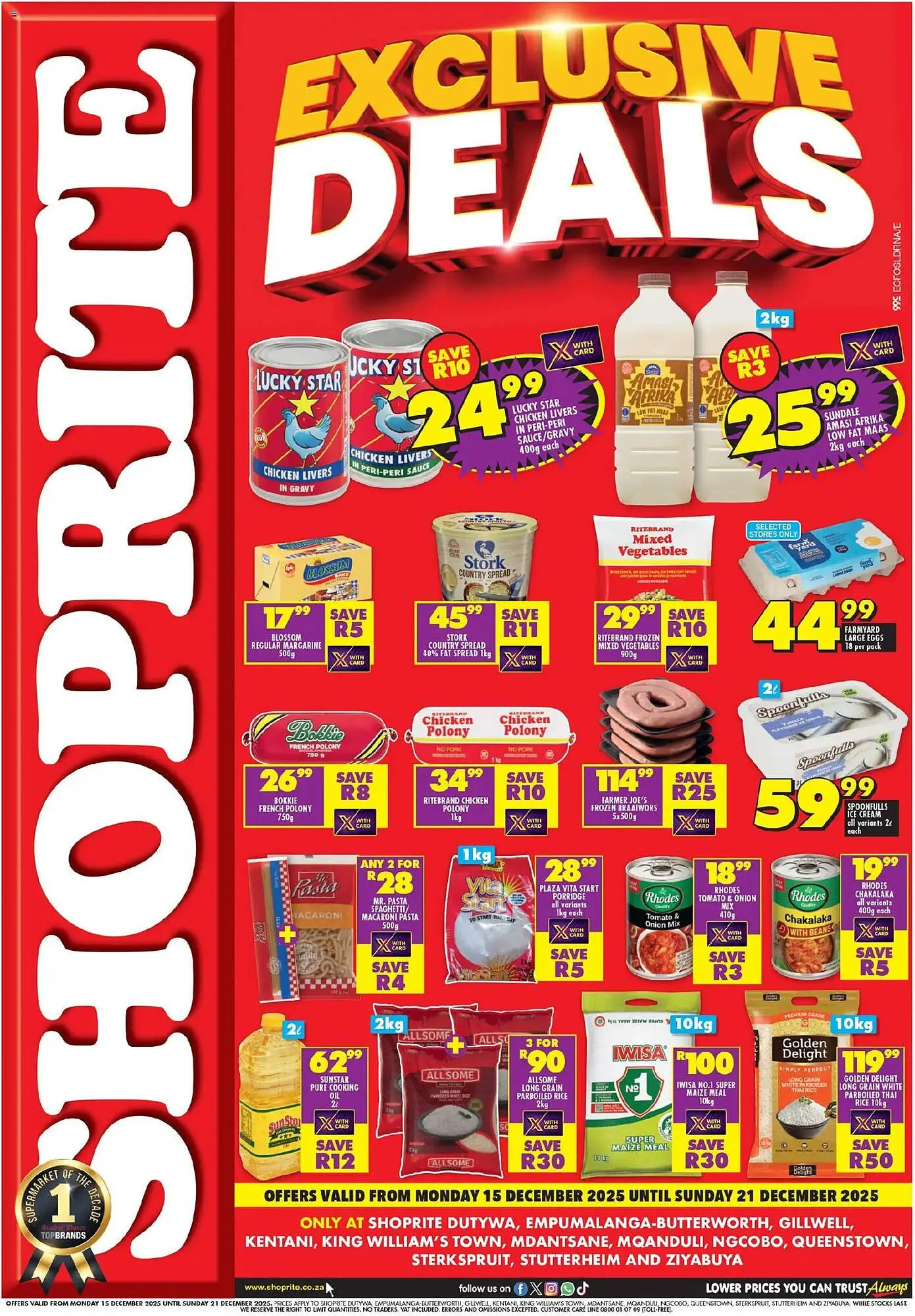Shoprite catalogue from 14 December to 21 December 2025 - Catalogue Page 1