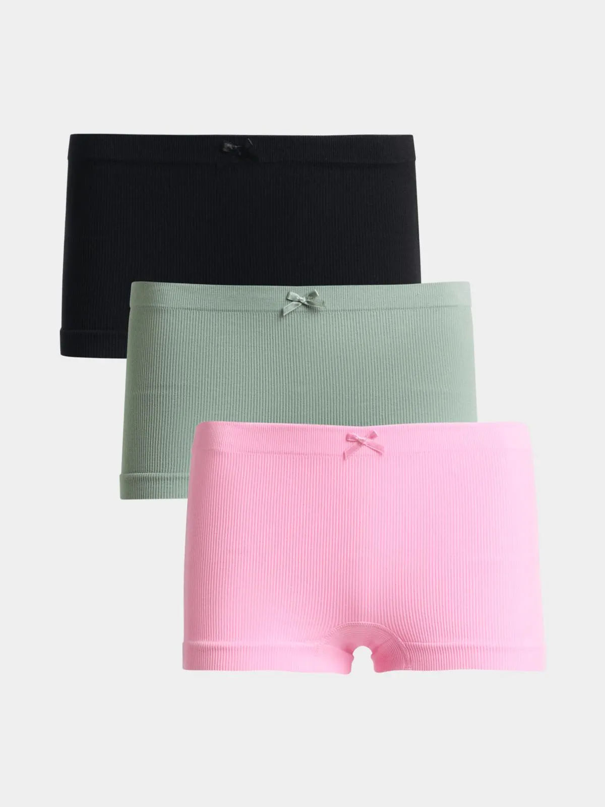 Jet Women's 3 Pack Pink Sage Black Boy Leg