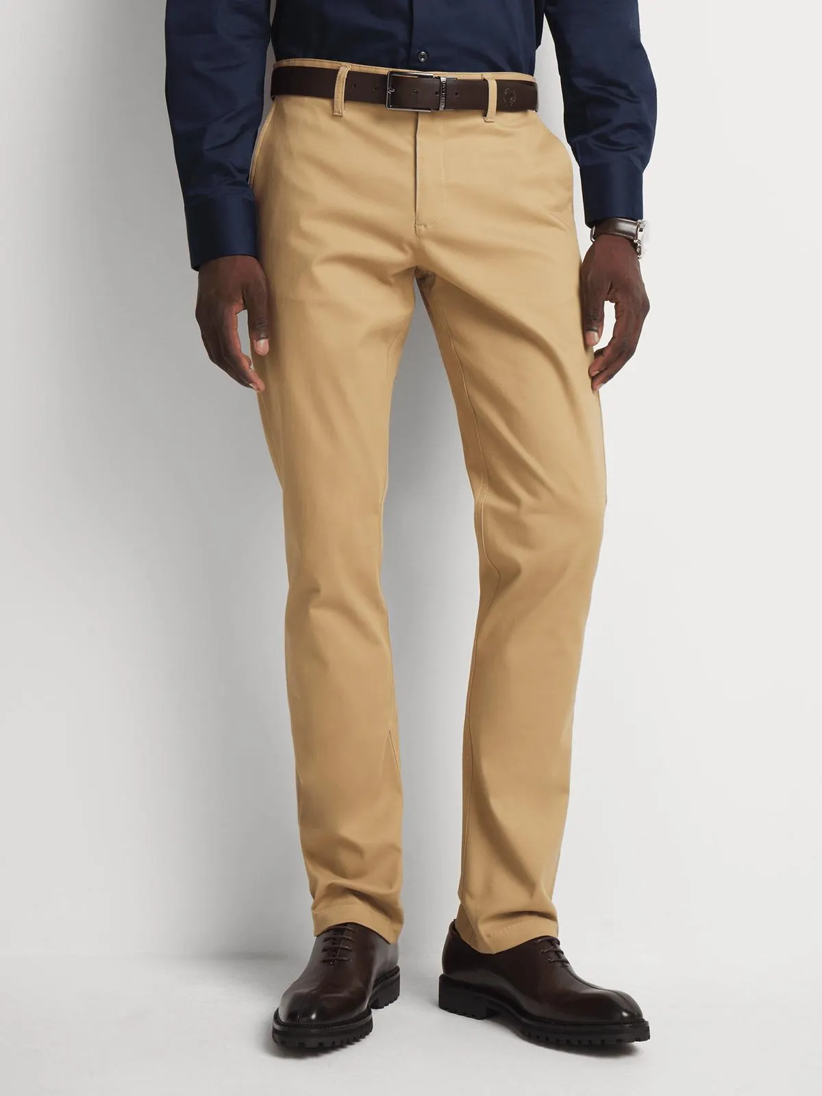 Men's Polo Beige Milan Straight Leg Chino