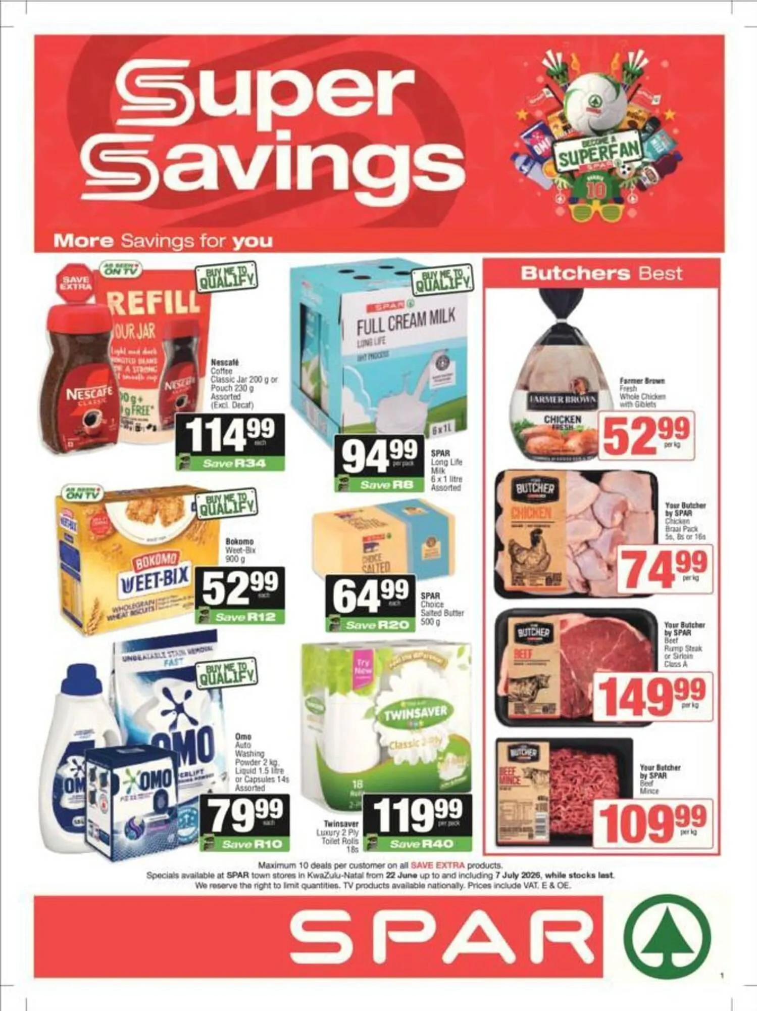 Spar catalogue from 22 June to 7 July 2026 - Catalogue Page 1