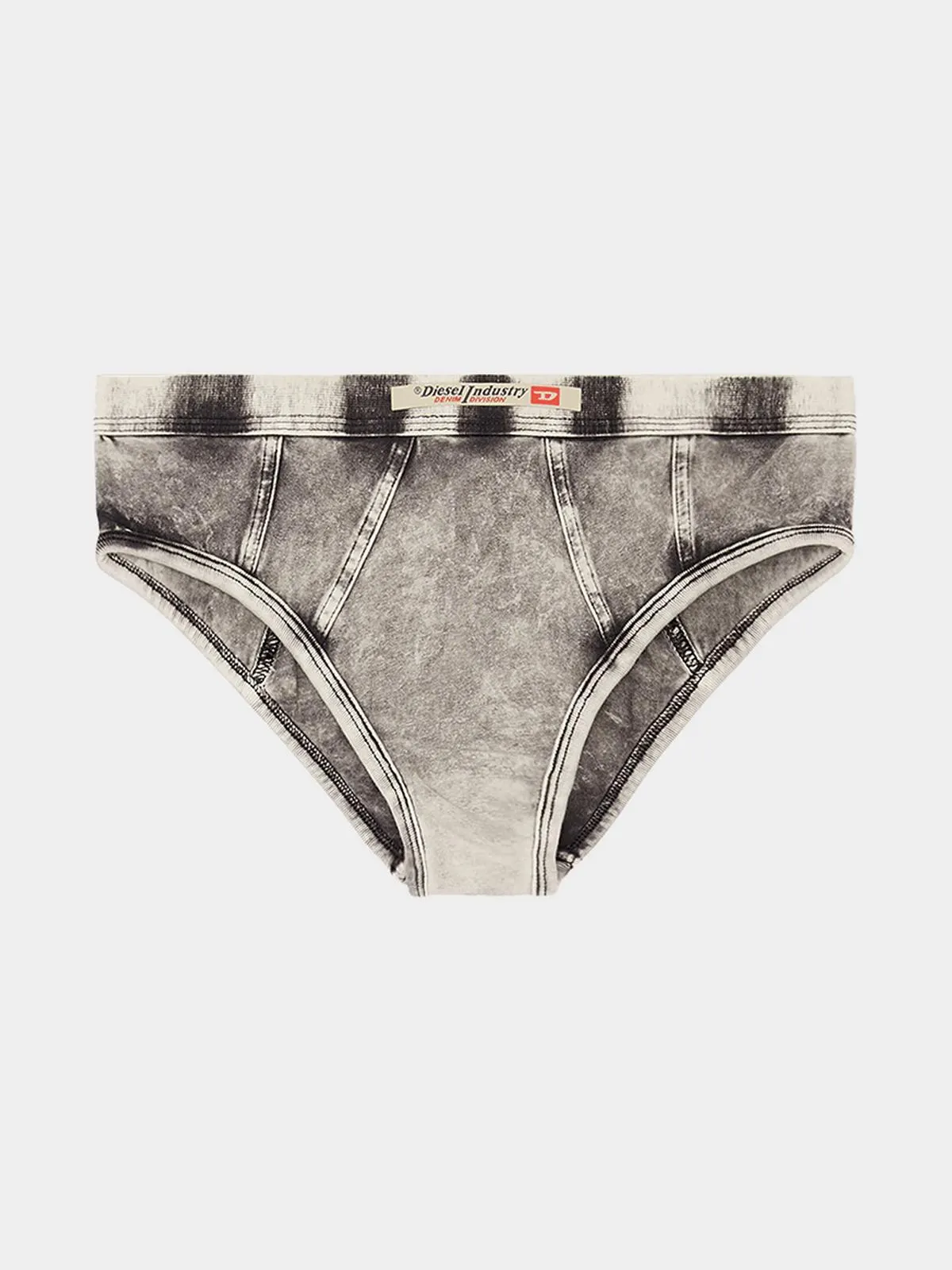 Women's Diesel Grey Ufpn-Denim-Hipster-Panty Underpants