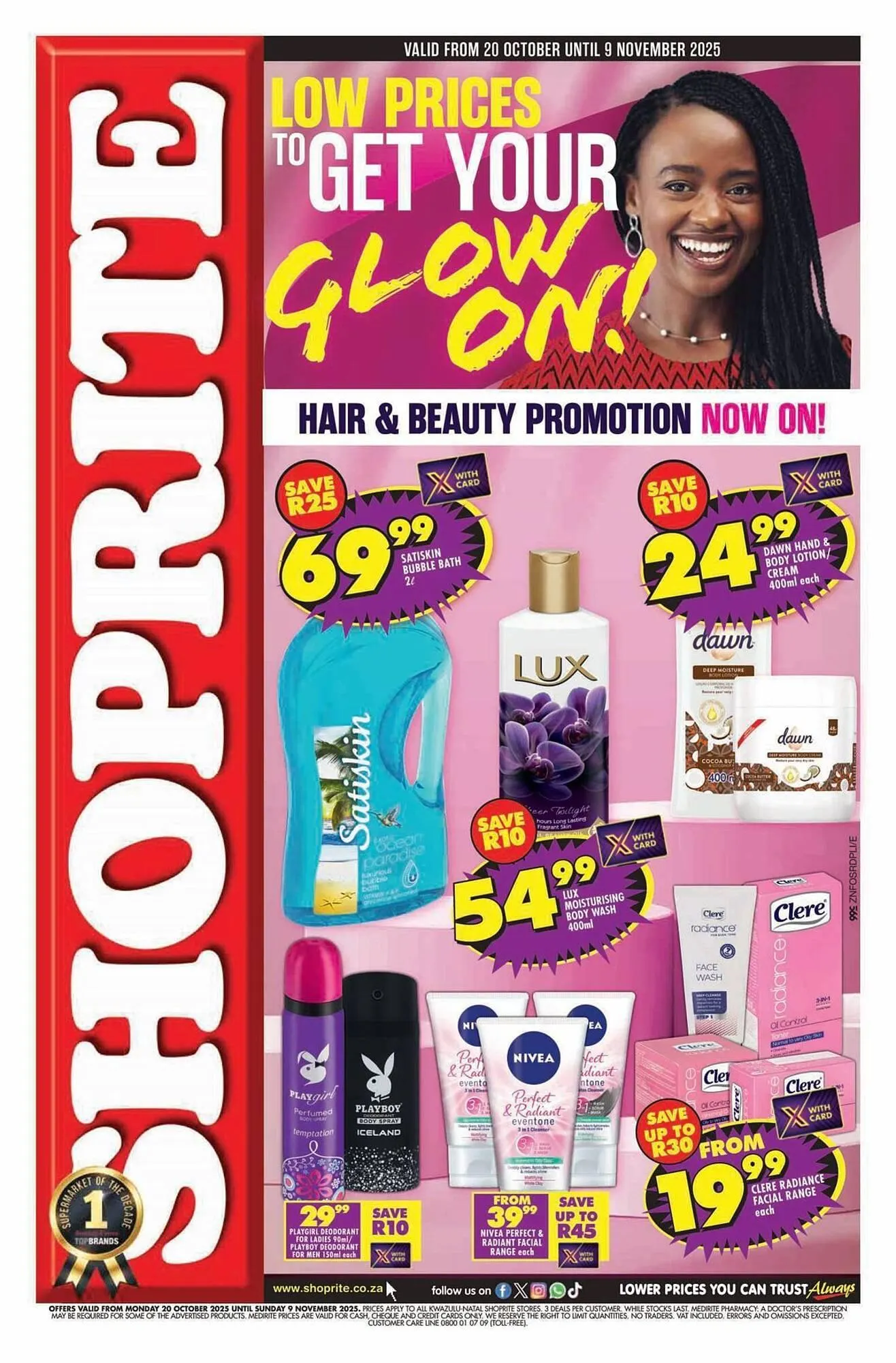 Shoprite catalogue from 20 October to 9 November 2025 - Catalogue Page 1