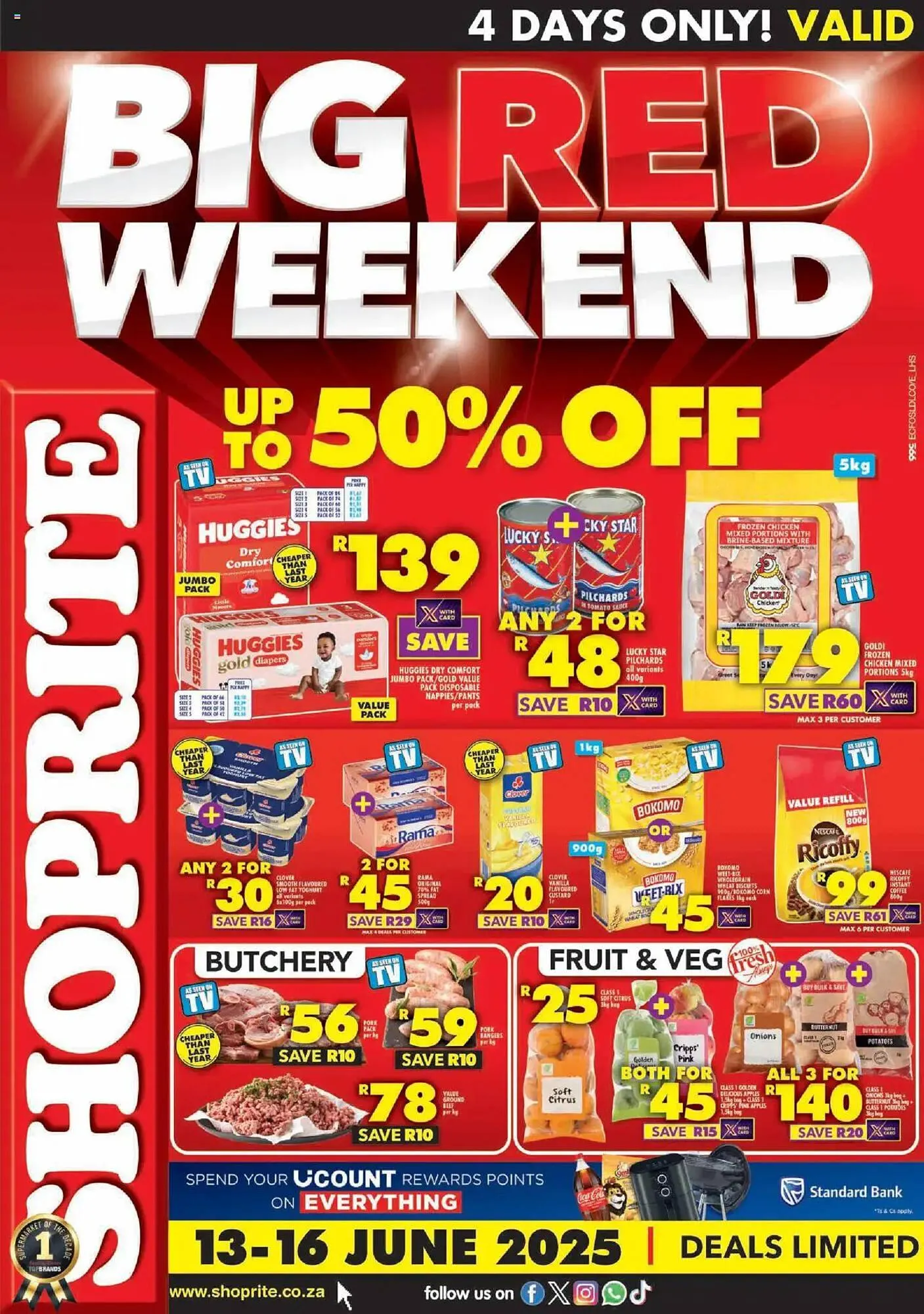 Shoprite catalogue from 13 June to 16 June 2025 - Catalogue Page 1