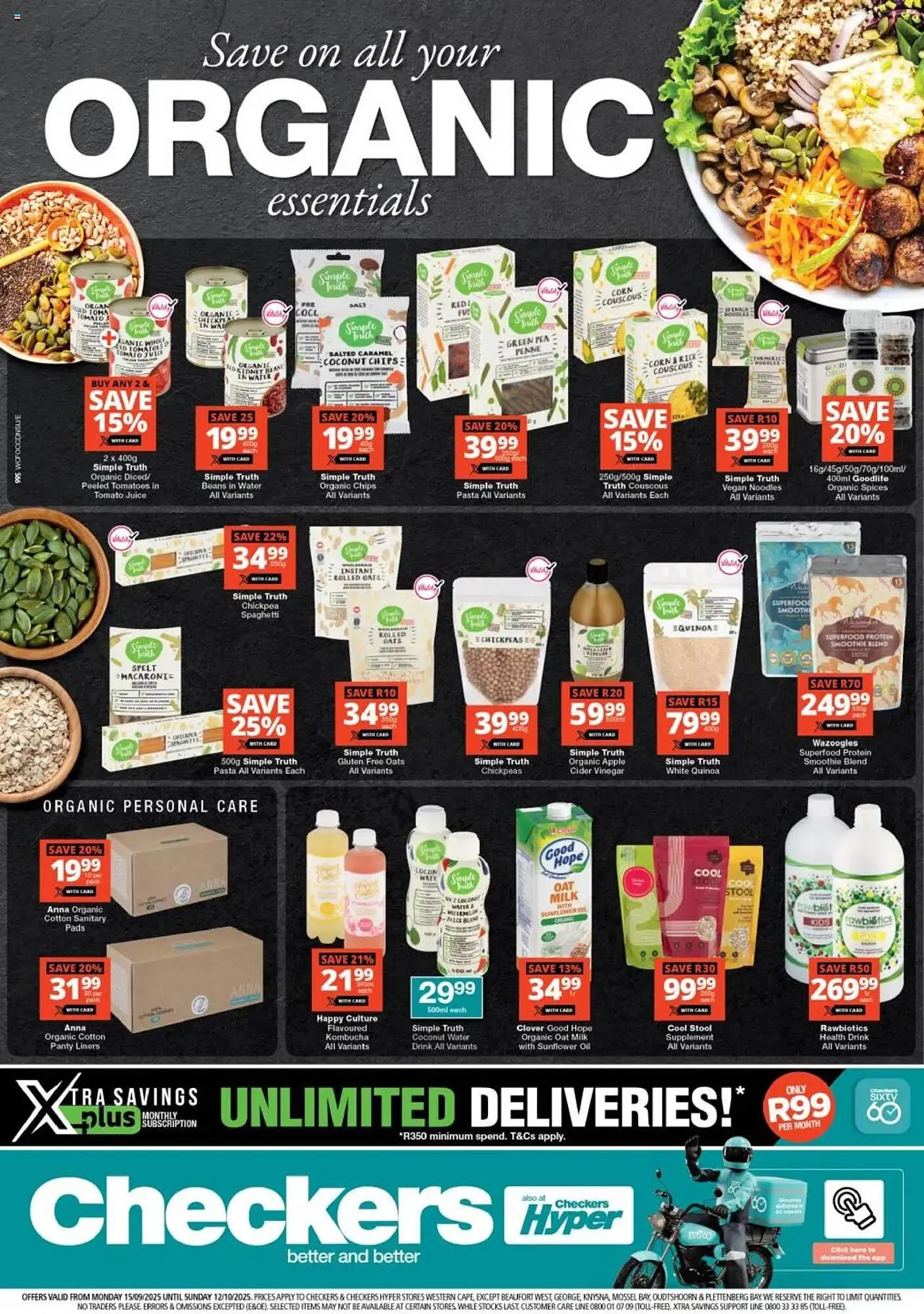 Checkers catalogue from 15 September to 12 October 2025 - Catalogue Page 1